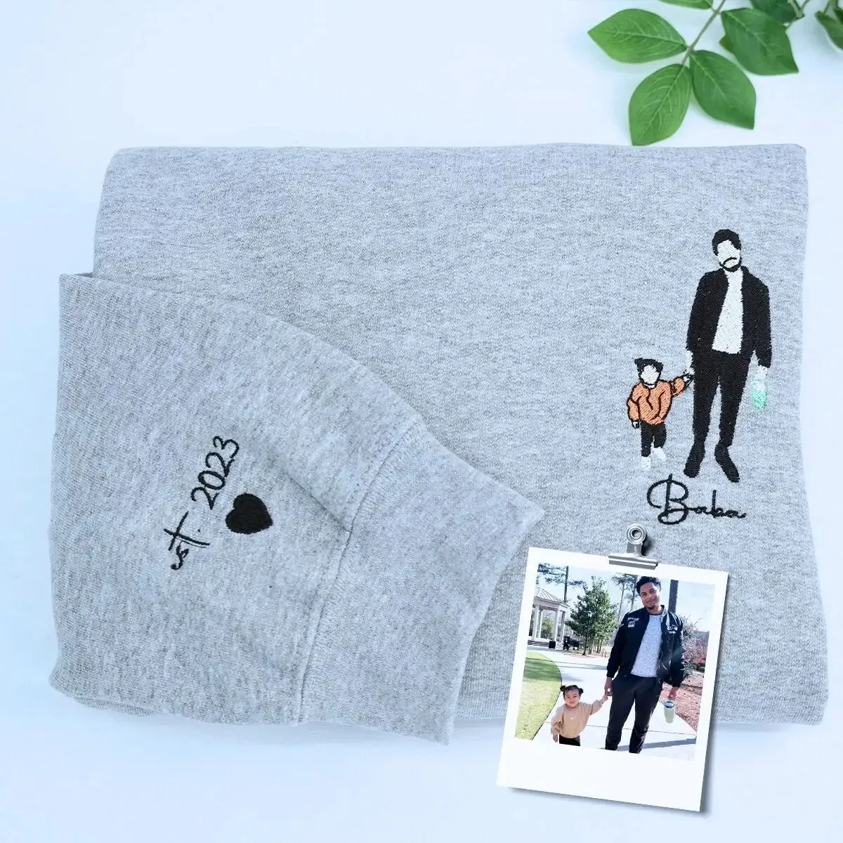 Proud Dad Essentials: Personalized Sweatshirt & Hat Gift Set sold by Embroly product image thumbnail 4