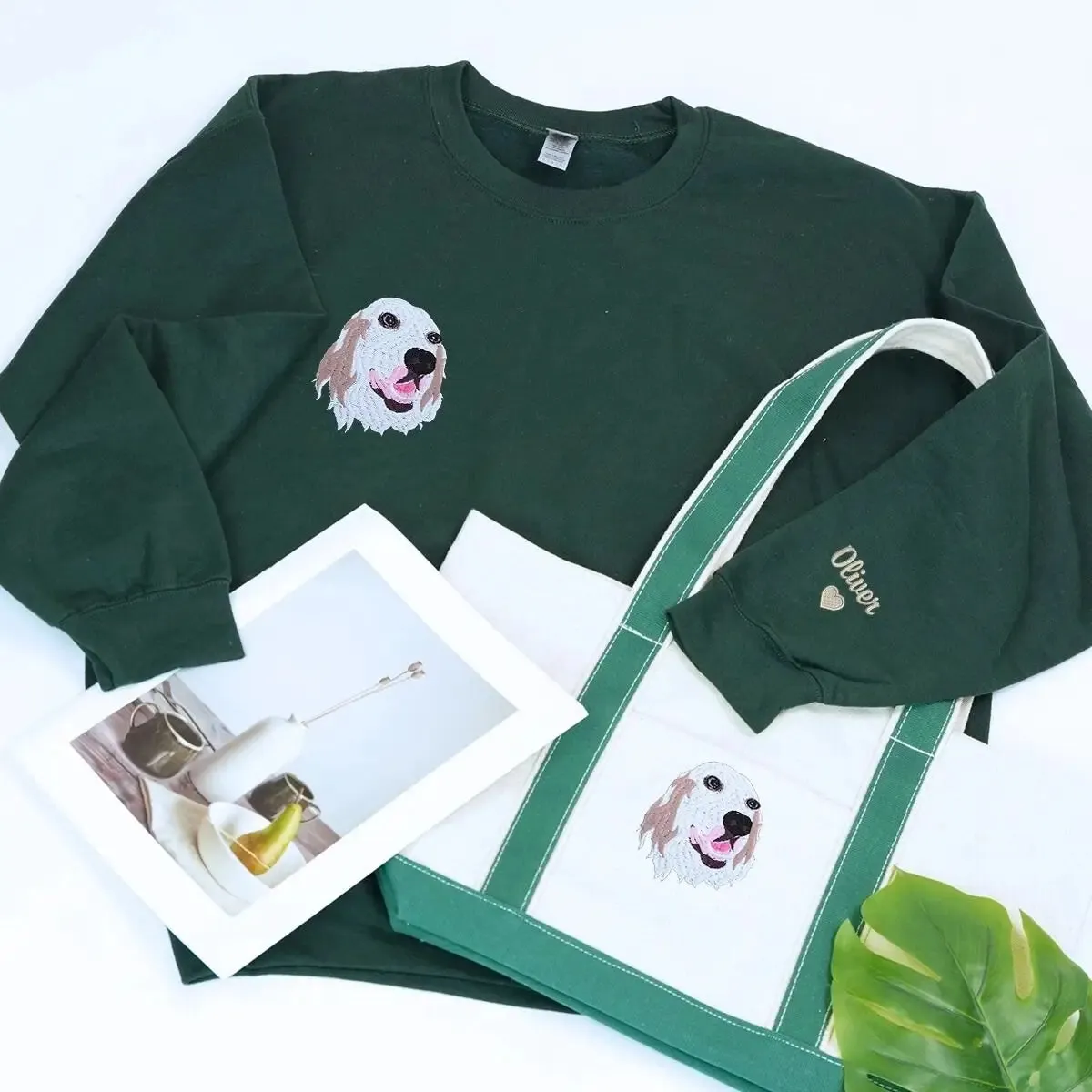 Dog Lover’s Favorite: Sweatshirt & Tote Bag Combo sold by Embroly