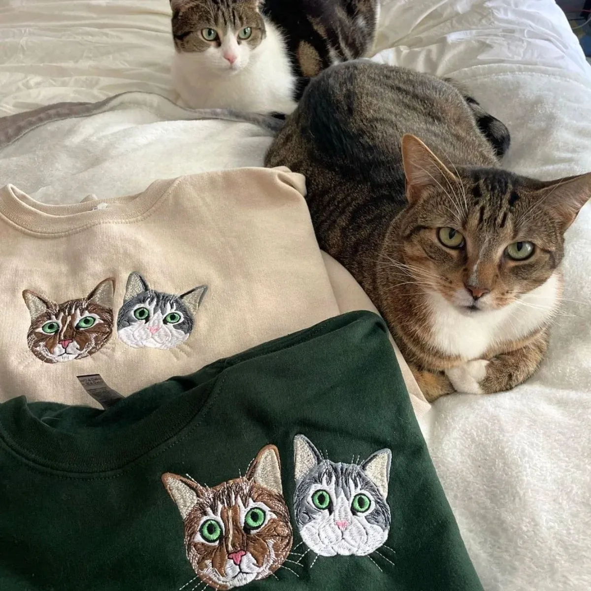 Cat Lover Multi-Pack: Custom Crewnecks & Hoodies Collection sold by Embroly product image thumbnail 3