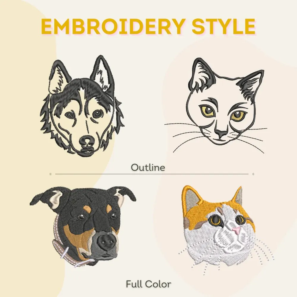 Custom Embroidered Cat Hat with Same Design sold by Embroly product image thumbnail 3