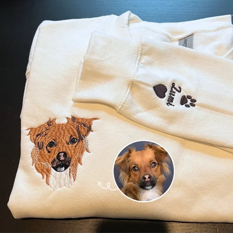 Kokoni Sweatshirt or Hoodie, Custom Embroidered Gift from Photo Name sold by Embroly