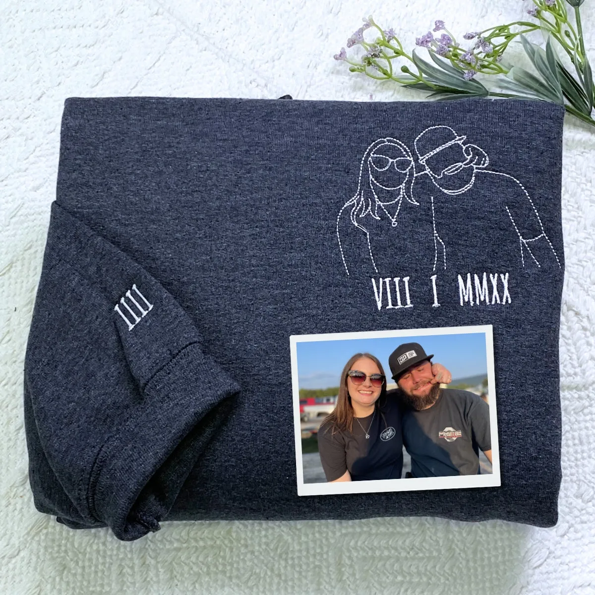 Custom Embroidered Logo Hoodie sold by Embroly product image thumbnail 4