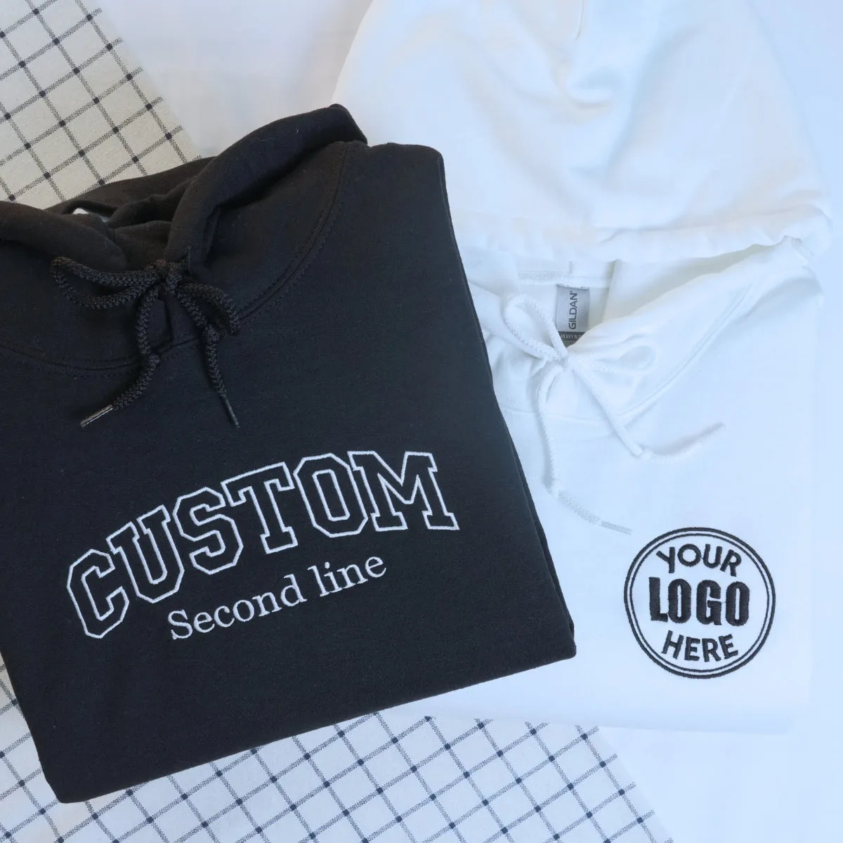 Custom Embroidered Logo Hoodie sold by Embroly product image thumbnail 2