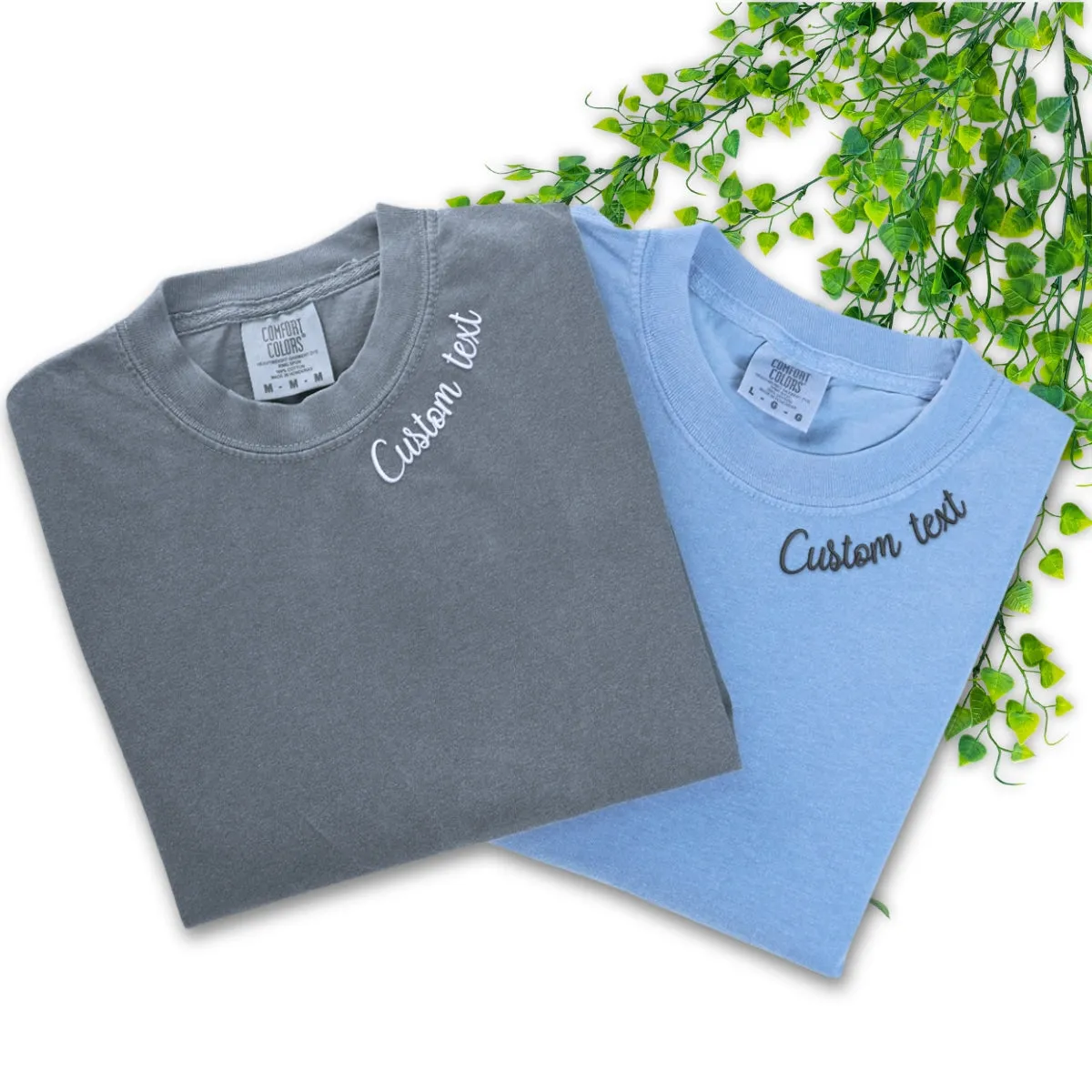Custom Embroidered Neckline Collar T-Shirt sold by Embroly