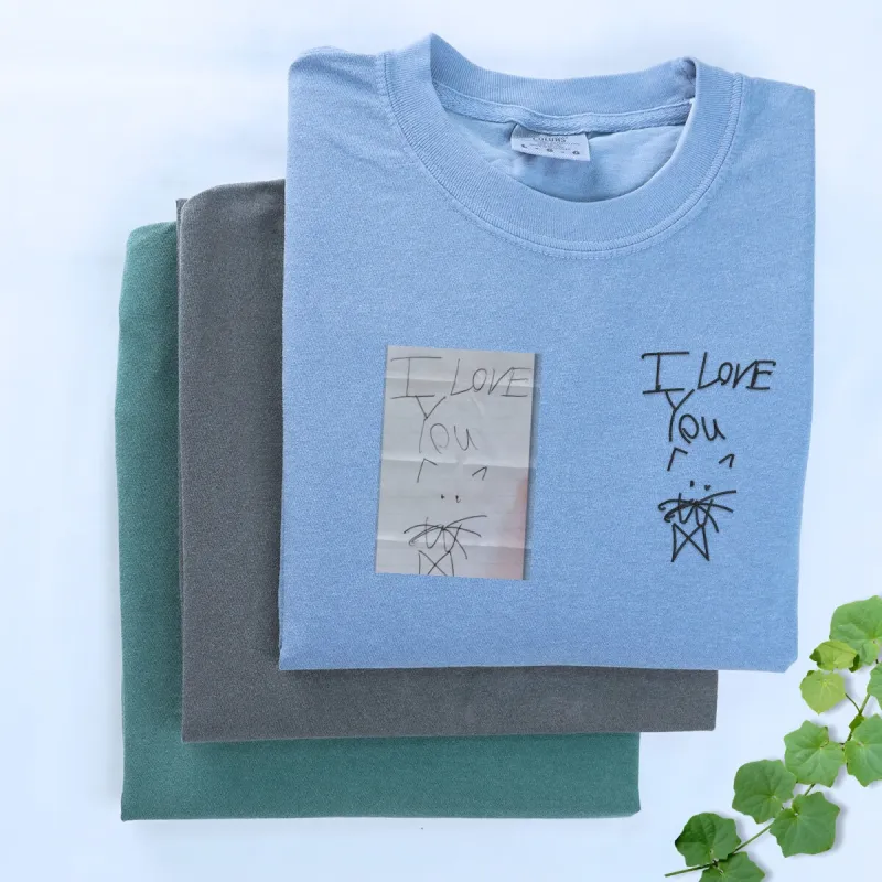 Custom Embroidered Handwriting T-Shirt sold by Embroly