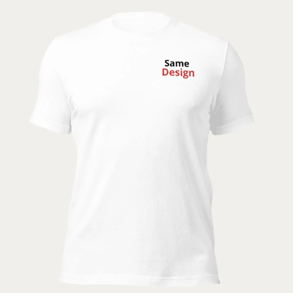 Custom Premium Embroidered T-Shirt with Same Design sold by Embroly product image thumbnail 2