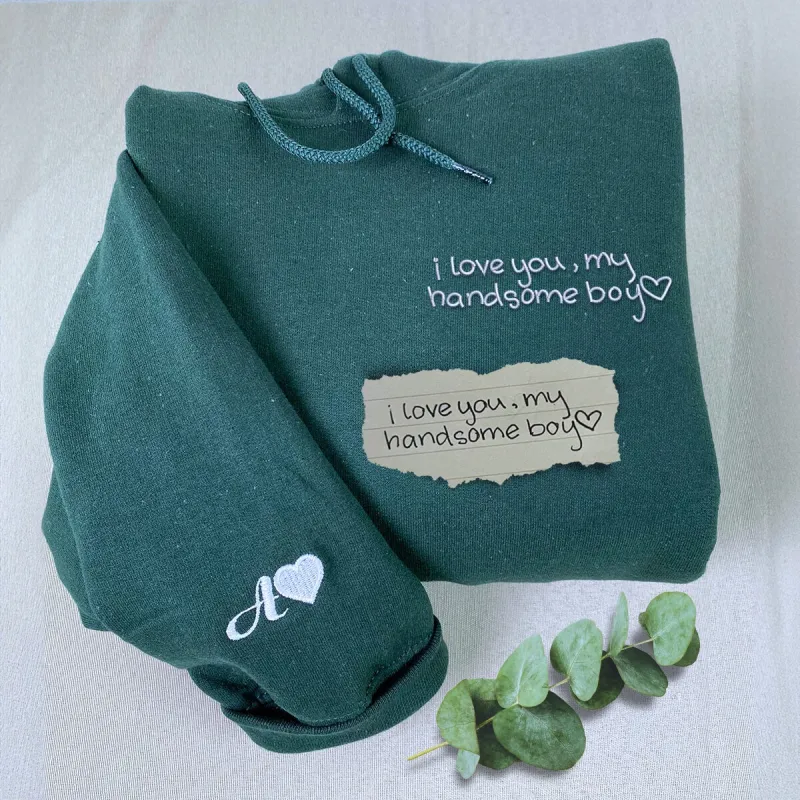 Custom Embroidered Handwriting Hoodie sold by Embroly