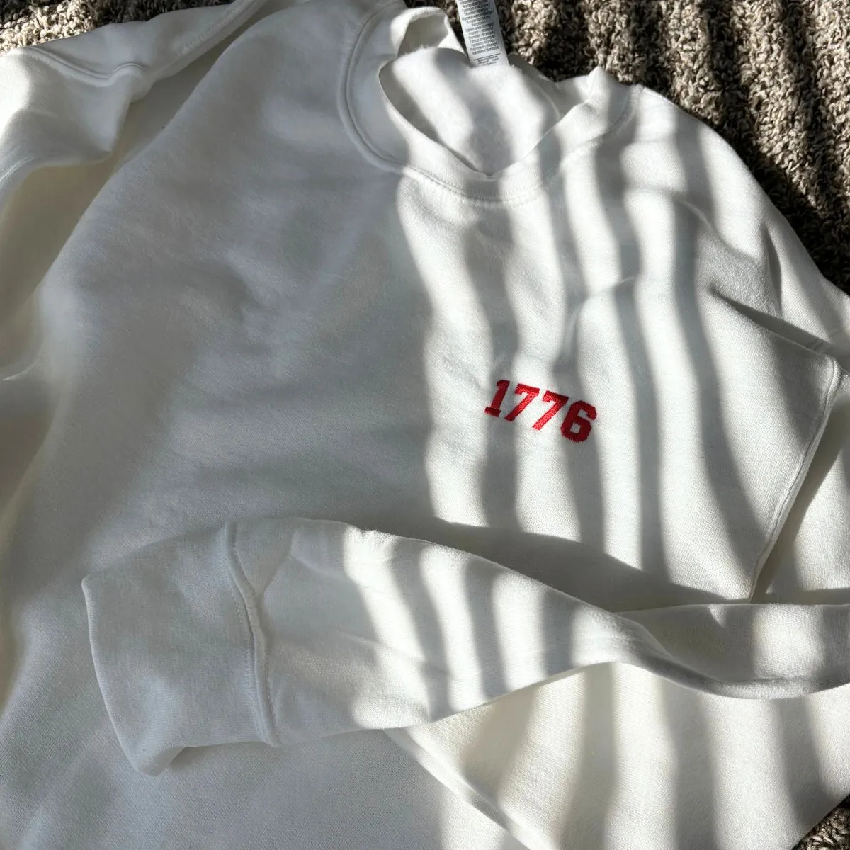 Embroidered 1776 Crewneck Sweatshirt sold by Embroly product image thumbnail 3