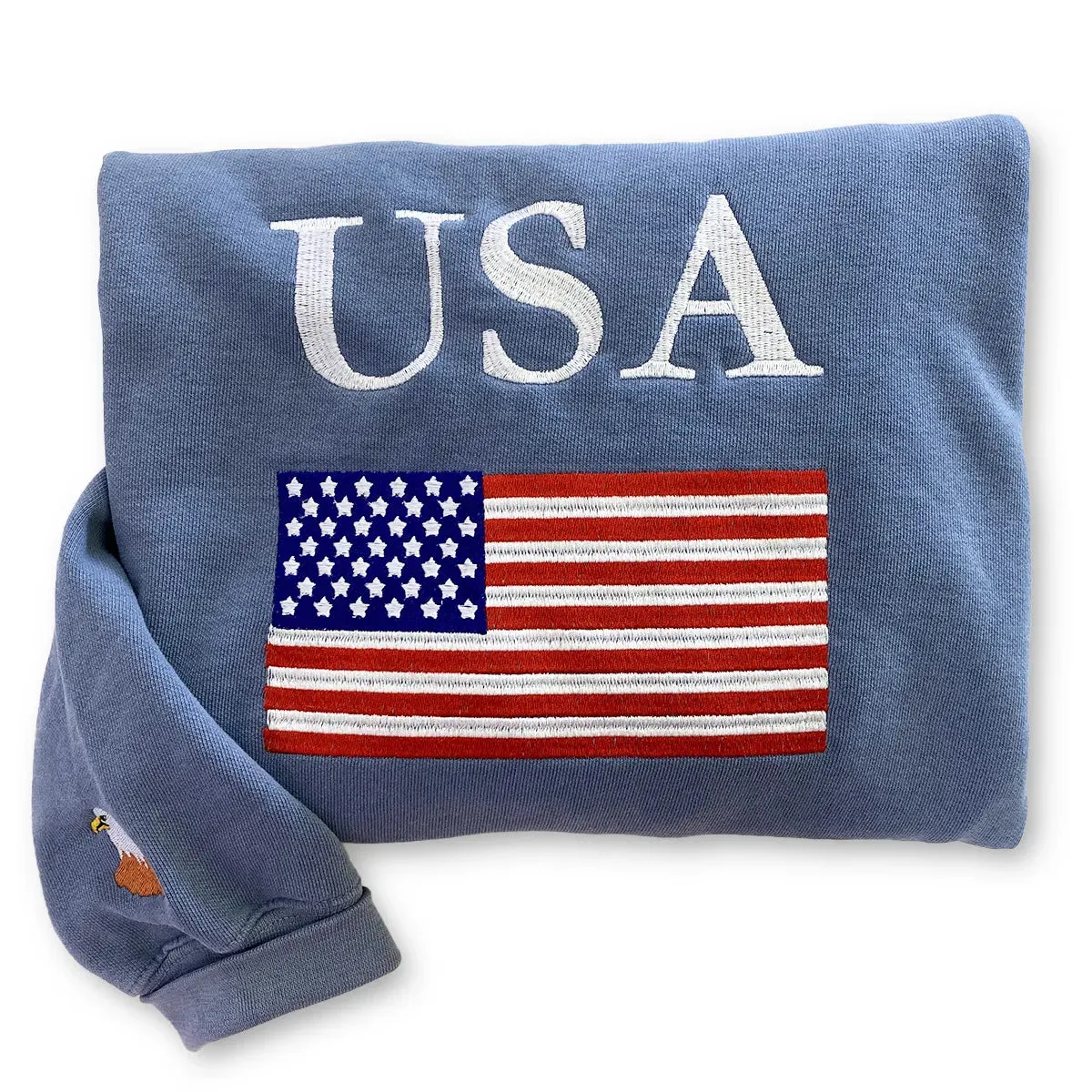Embroidered Flag of the United States Shirt sold by Embroly
