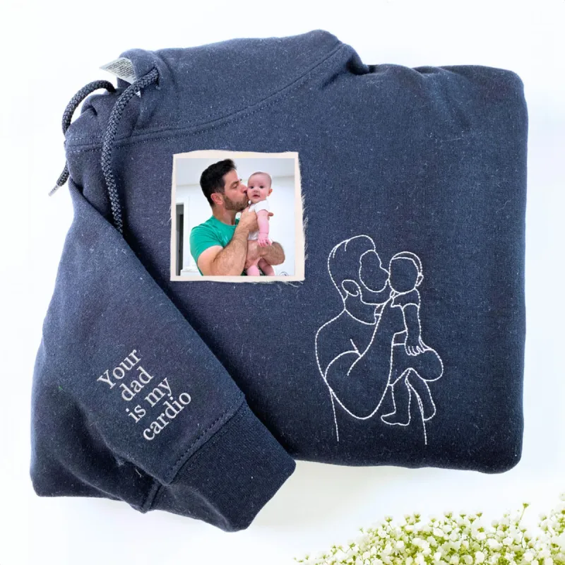 Your Dad Is My Cardio Sweatshirt / Hoodie - Embroidered sold by Embroly
