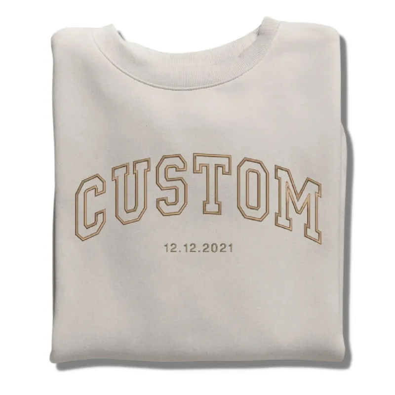 Custom Embroidered Sweatshirt, Make Your Own Hoodie for Women Men sold by Embroly