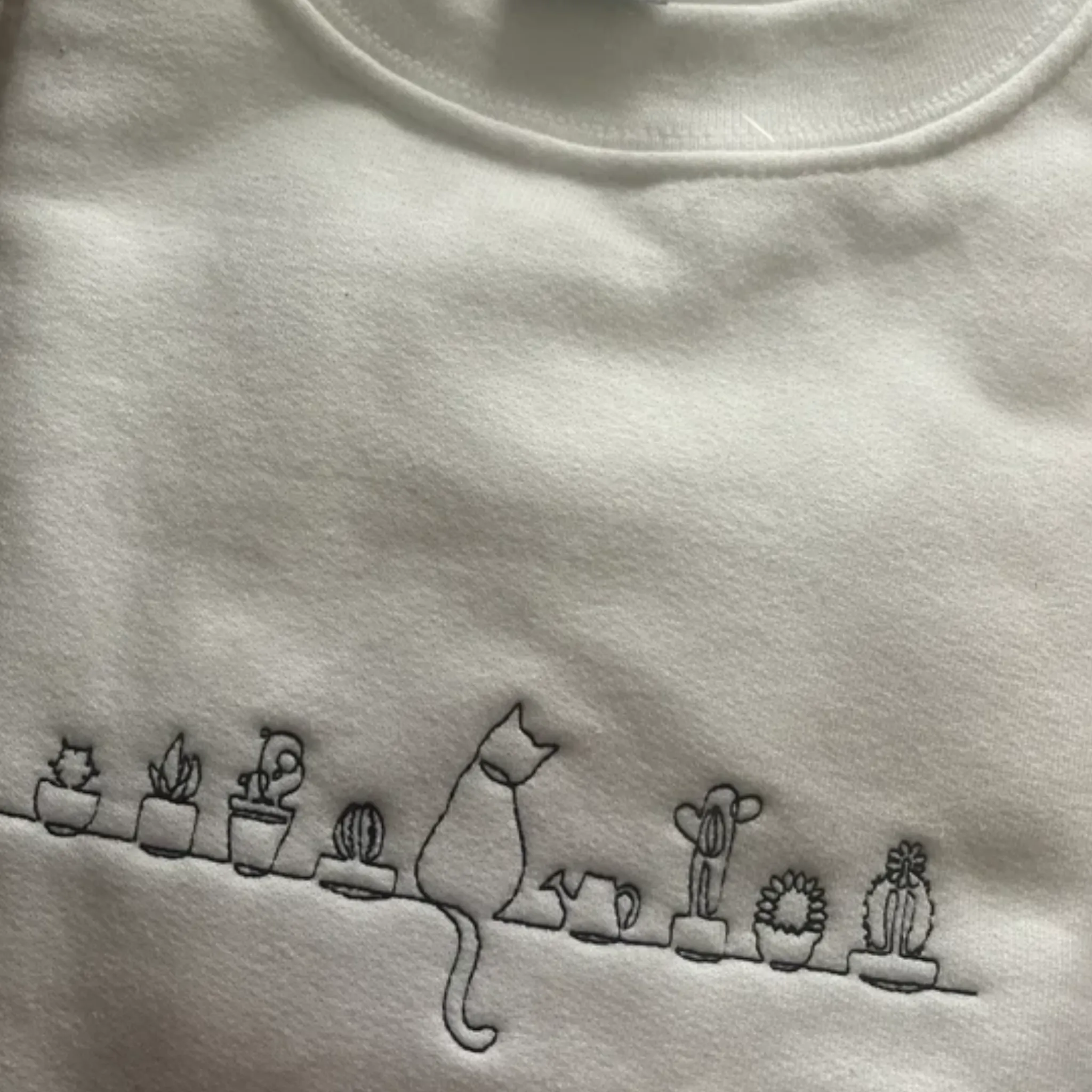 Custom Cats and Plants Sweatshirt, Hoodie sold by Embroly product image thumbnail 3