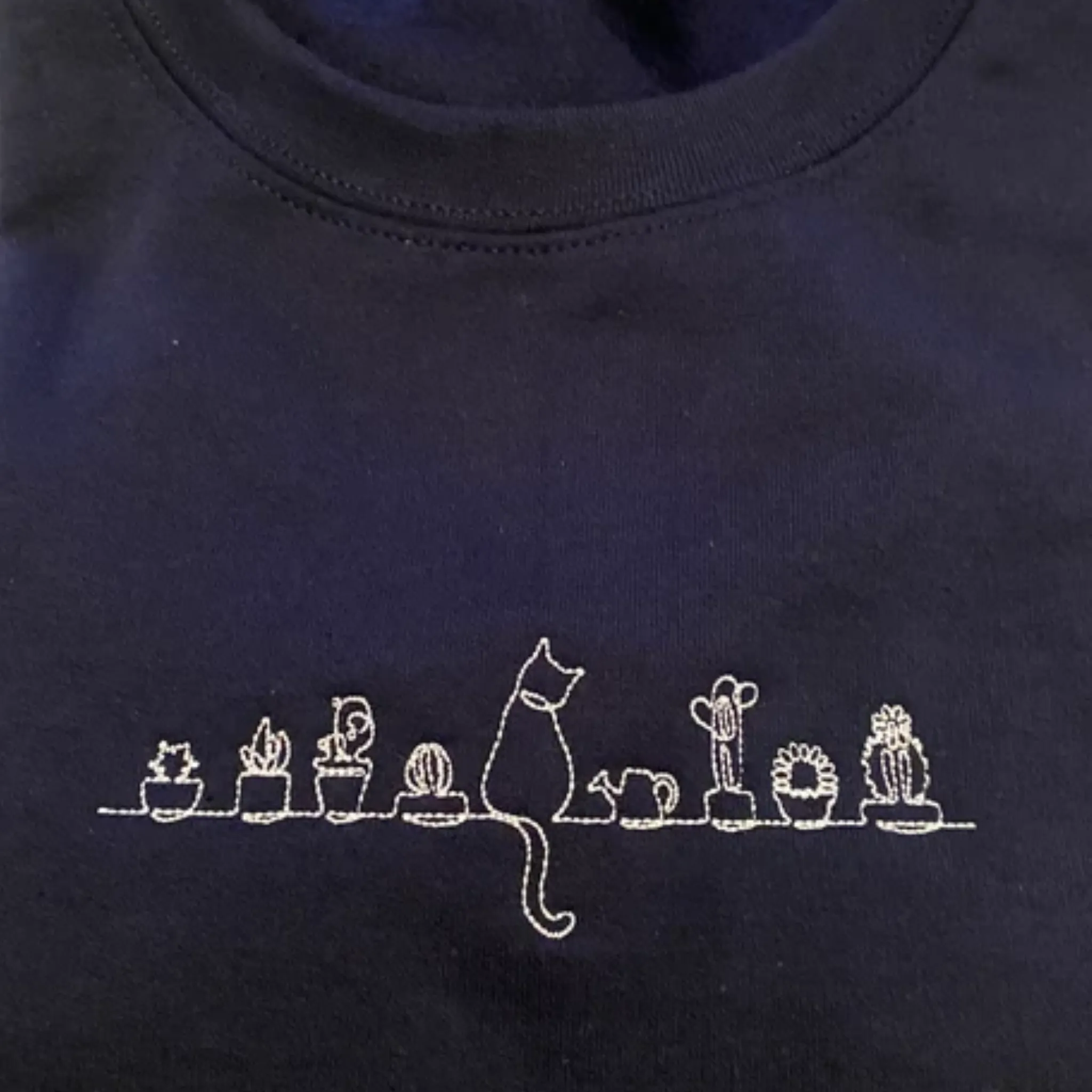 Custom Cats and Plants Sweatshirt, Hoodie sold by Embroly product image thumbnail 2