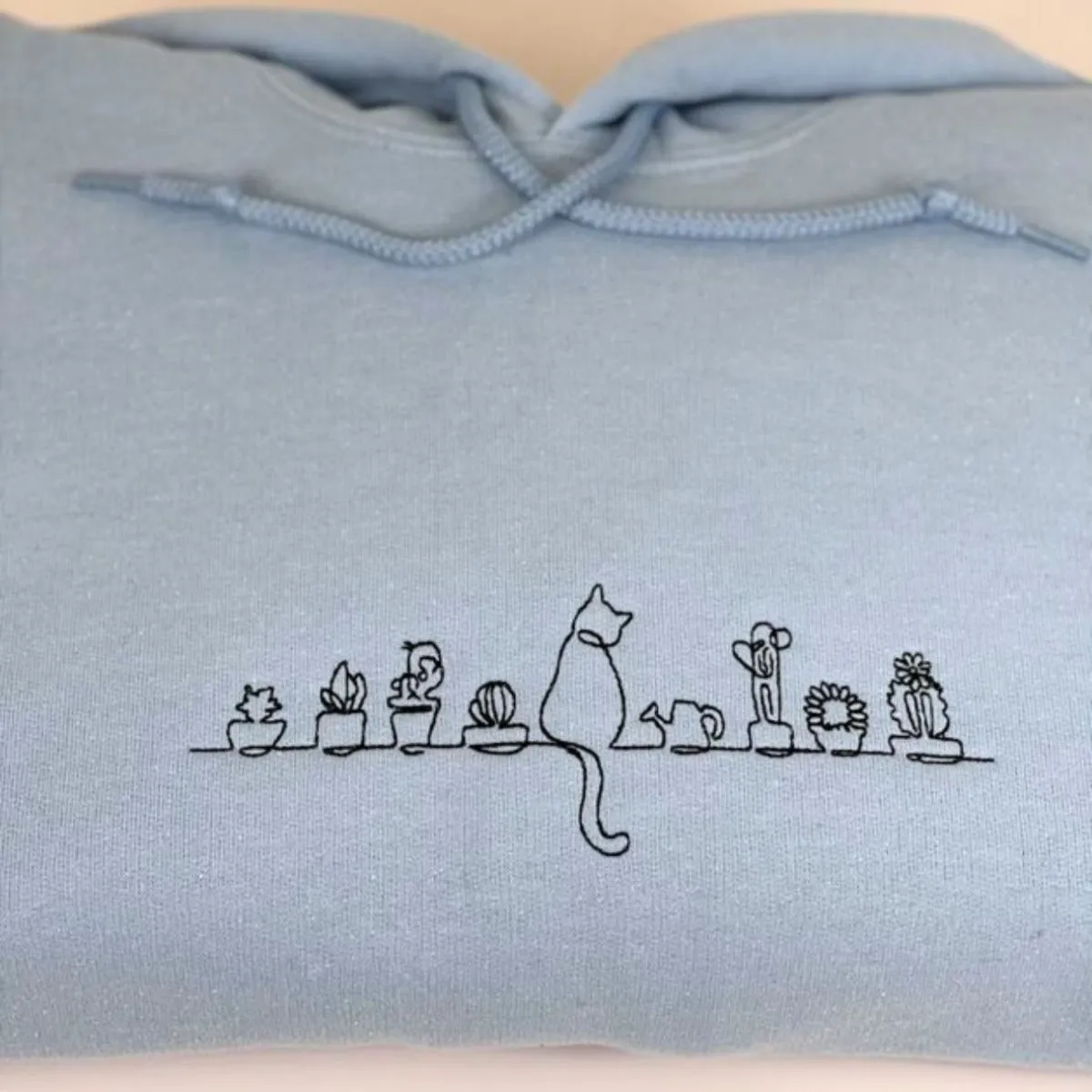 Custom Cats and Plants Sweatshirt, Hoodie sold by Embroly