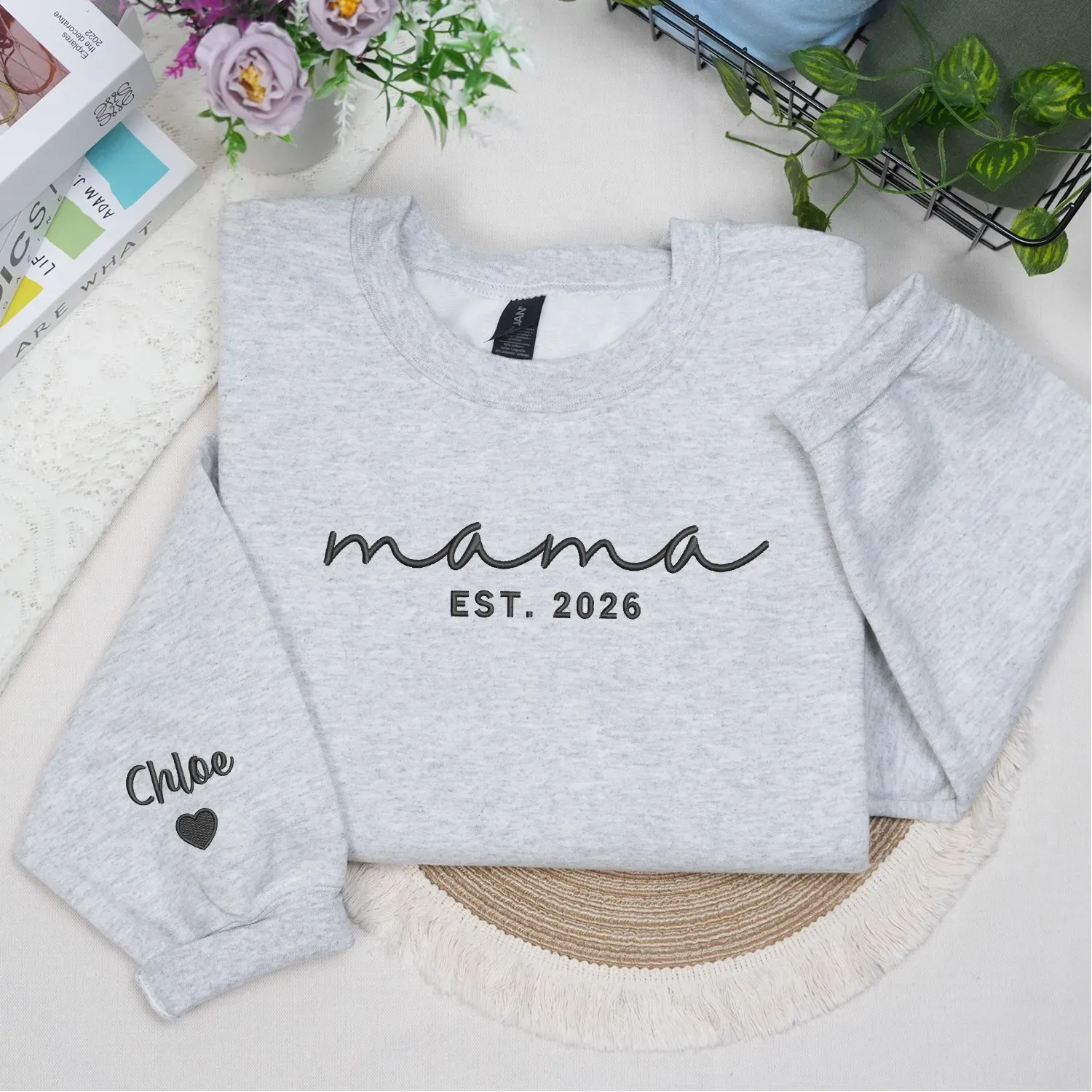 Mother’s Day Gift for for Your Mom Friend - Personalized Embroidered Mama Gift sold by Embroly product image thumbnail 4