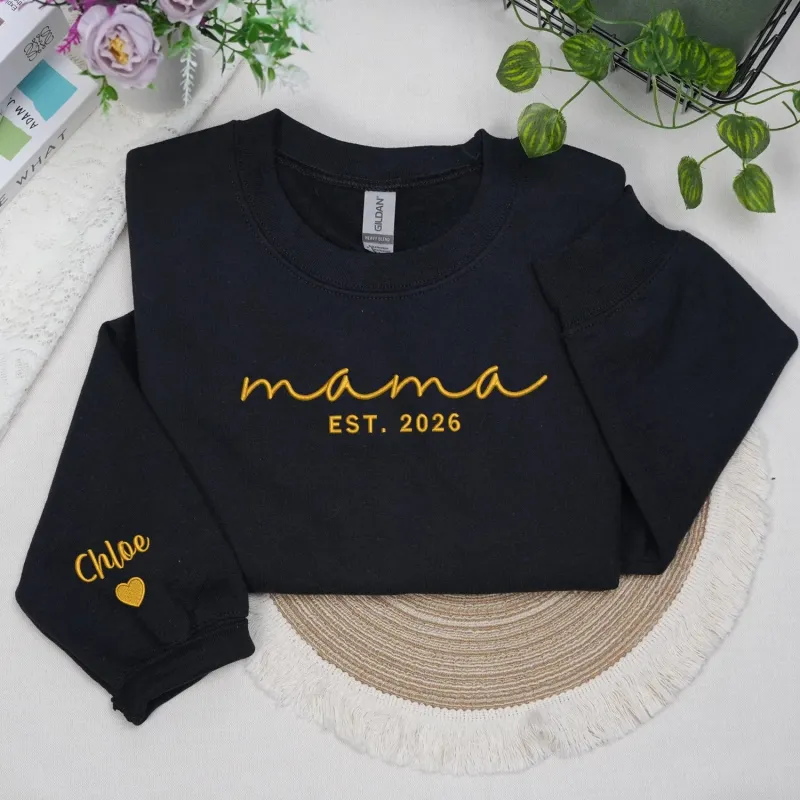 Mother’s Day Gift for for Your Mom Friend - Personalized Embroidered Mama Gift made by Embroly