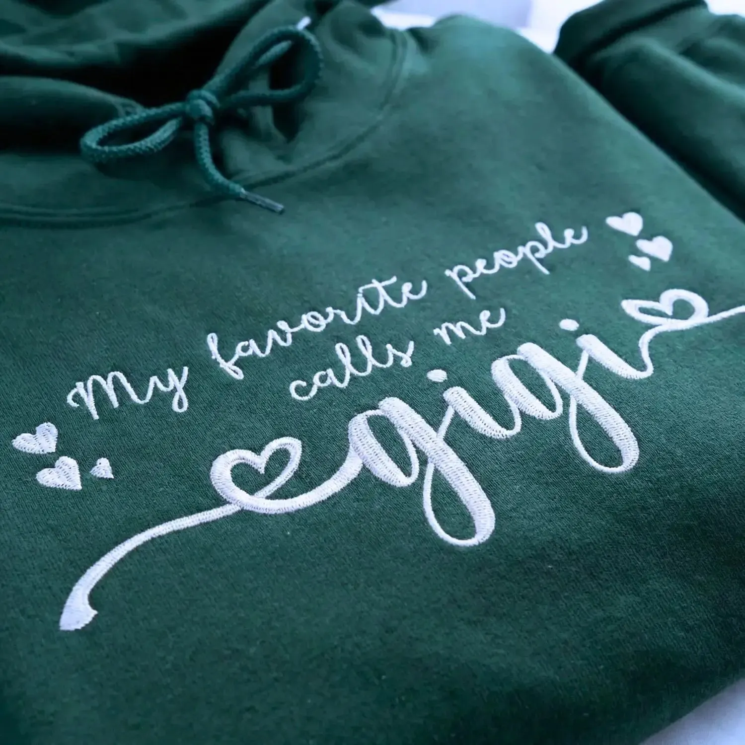 Custom Embroidered My Favorite People Call Me Mama Sweatshirt or Hoodie, Best Mothers Day Gifts sold by Embroly product image thumbnail 3