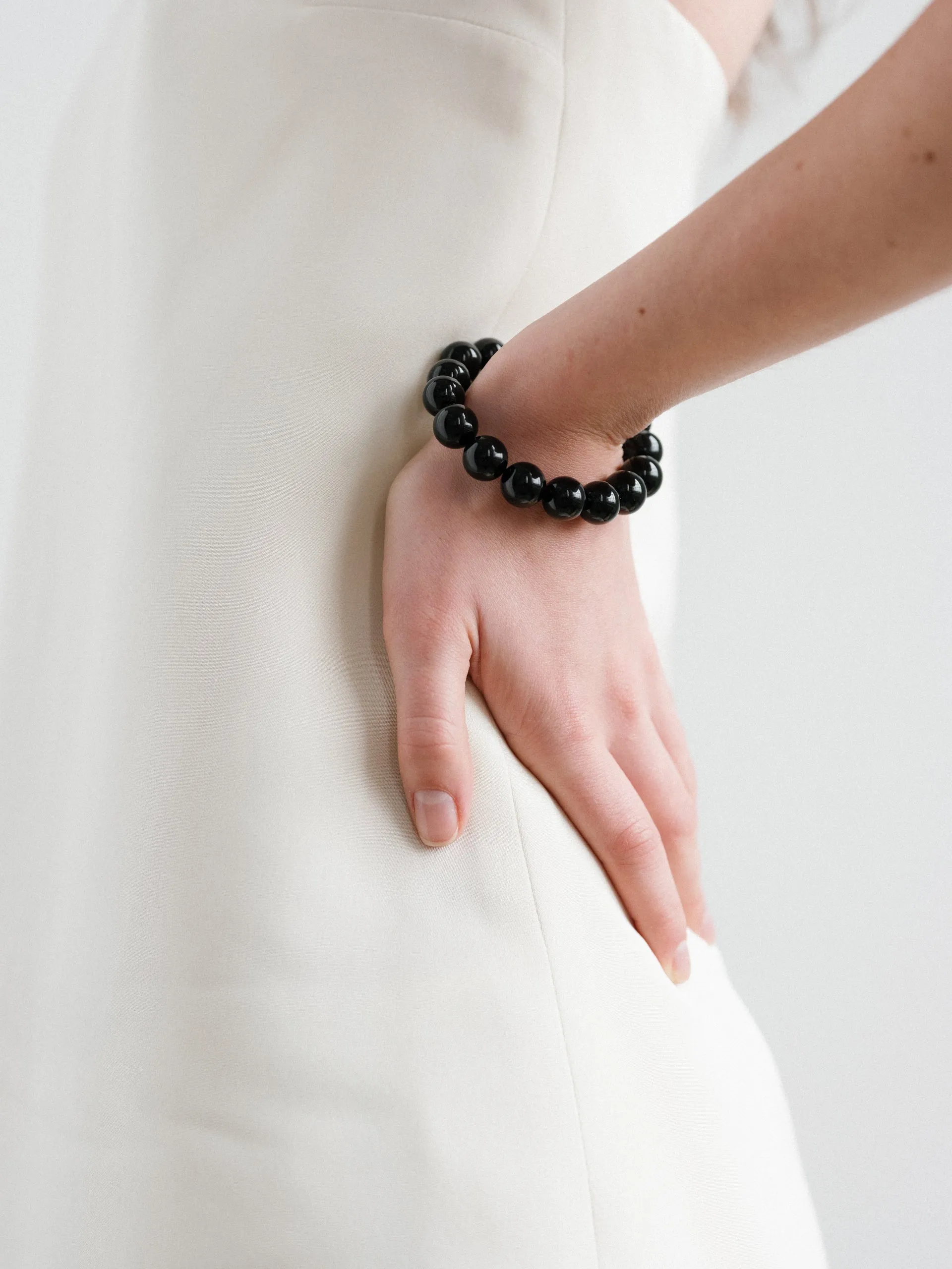 Grande Boule Bracelet Black Tourmaline sold by Lisbeth Jewelry product image thumbnail 2