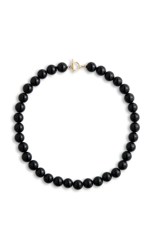 Grande Boule Black Tourmaline made by Lisbeth Jewelry