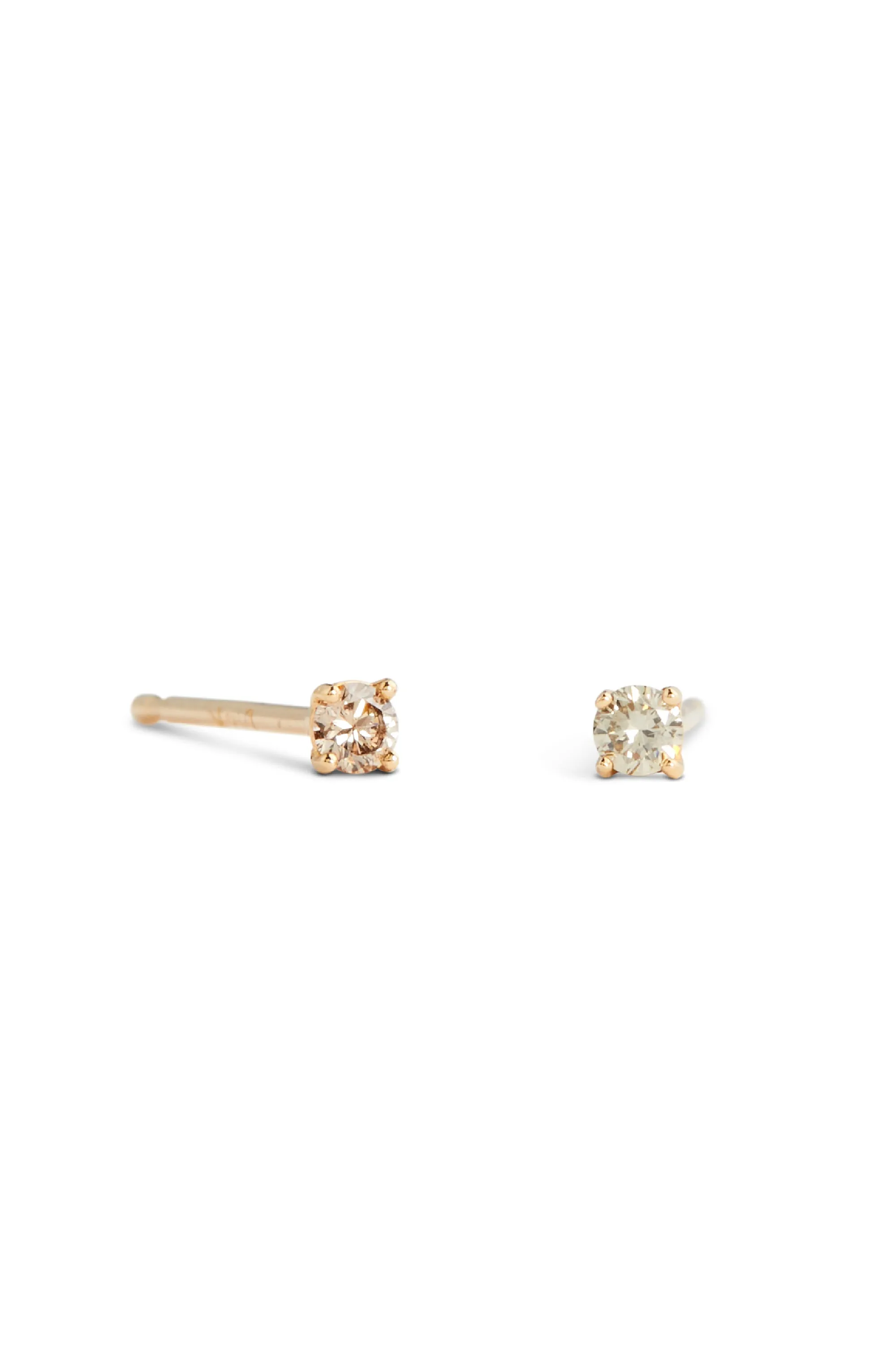 Solitaire Diamond Studs 14K Gold | Online Exclusive sold by Lisbeth Jewelry