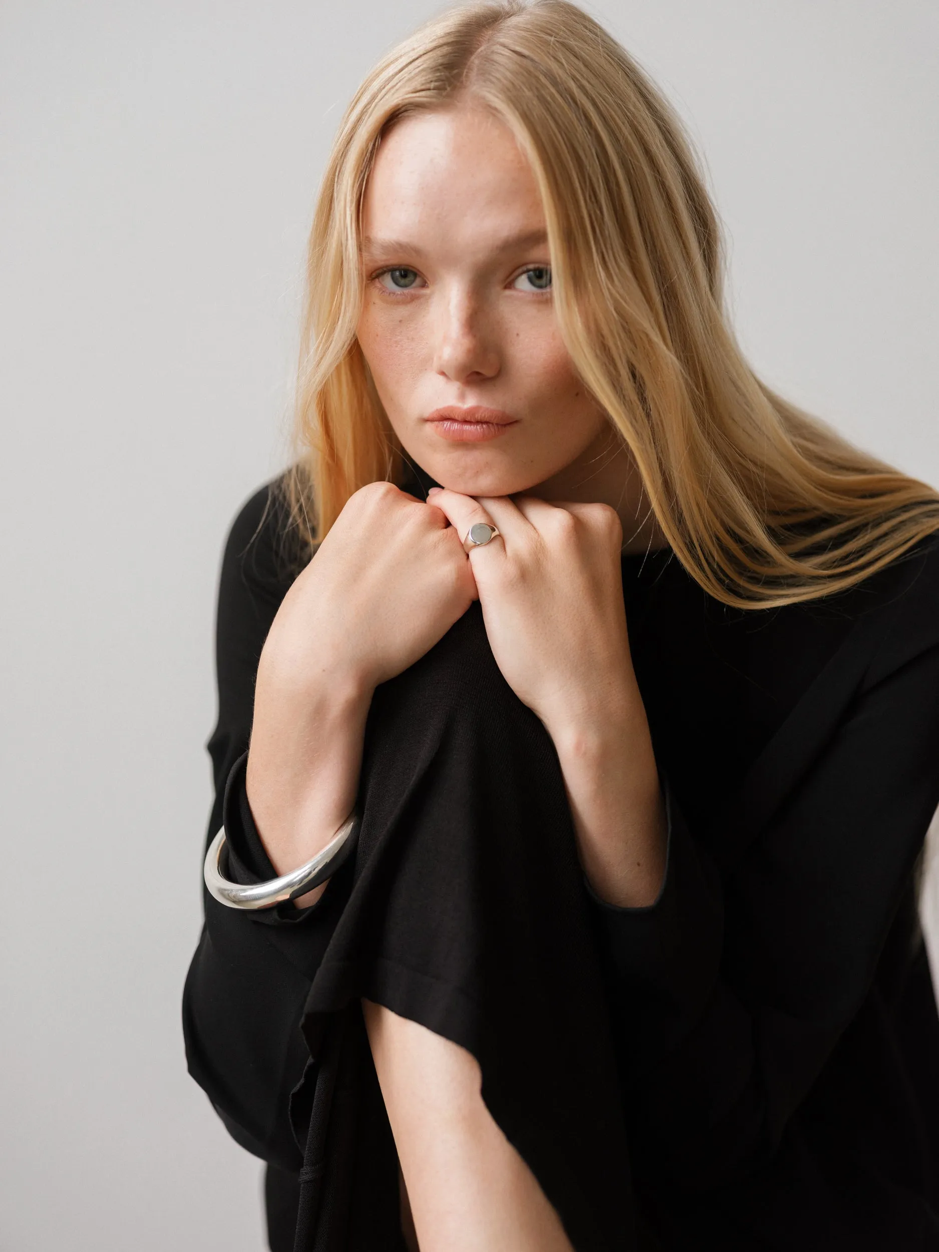 Classic Signet Ring Silver sold by Lisbeth Jewelry product image thumbnail 2