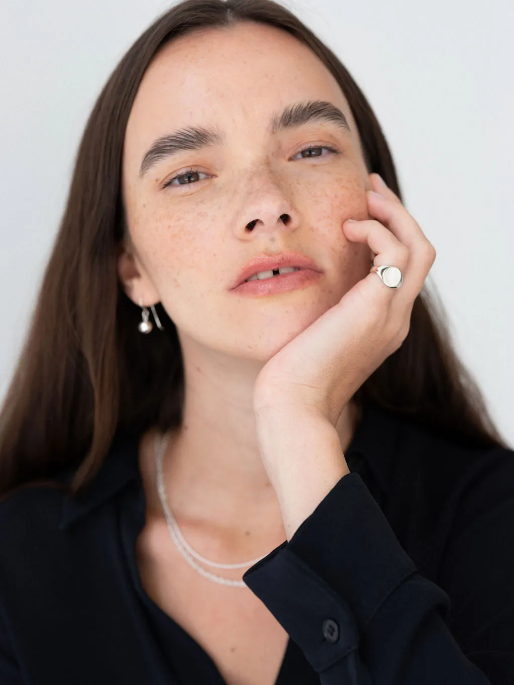 Classic Signet Ring Silver sold by Lisbeth Jewelry product image thumbnail 4