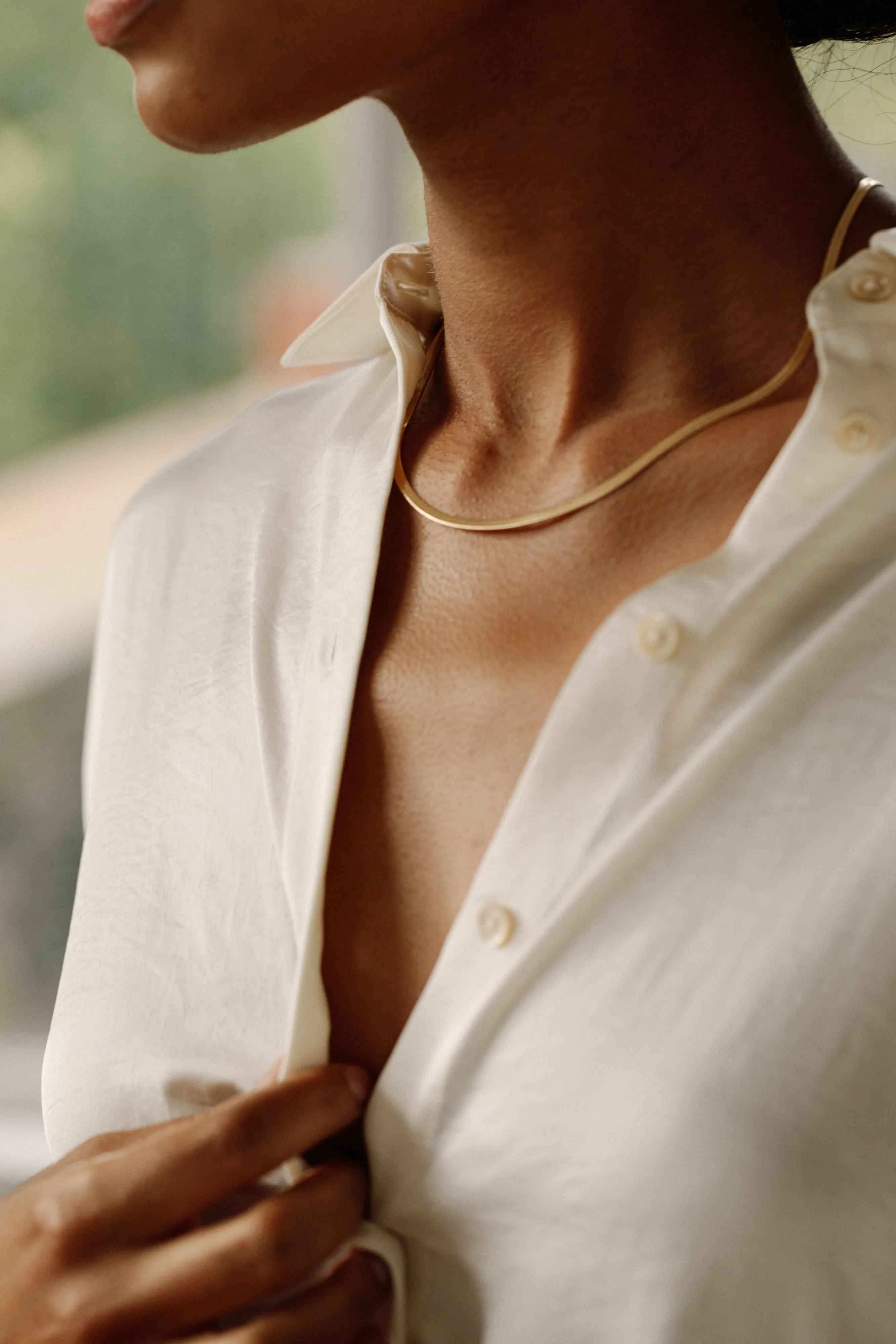 Herringbone Chain Gold sold by Lisbeth Jewelry product image thumbnail 3