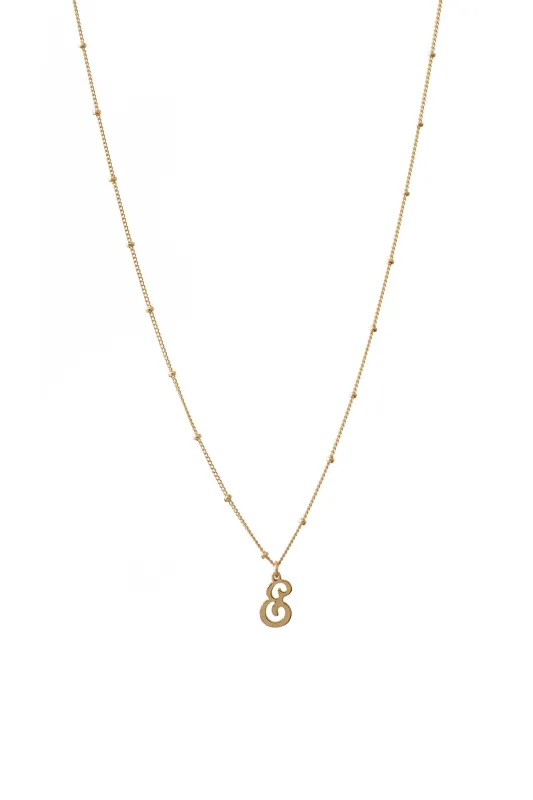 Initial Necklace Satellite Chain sold by Lisbeth Jewelry