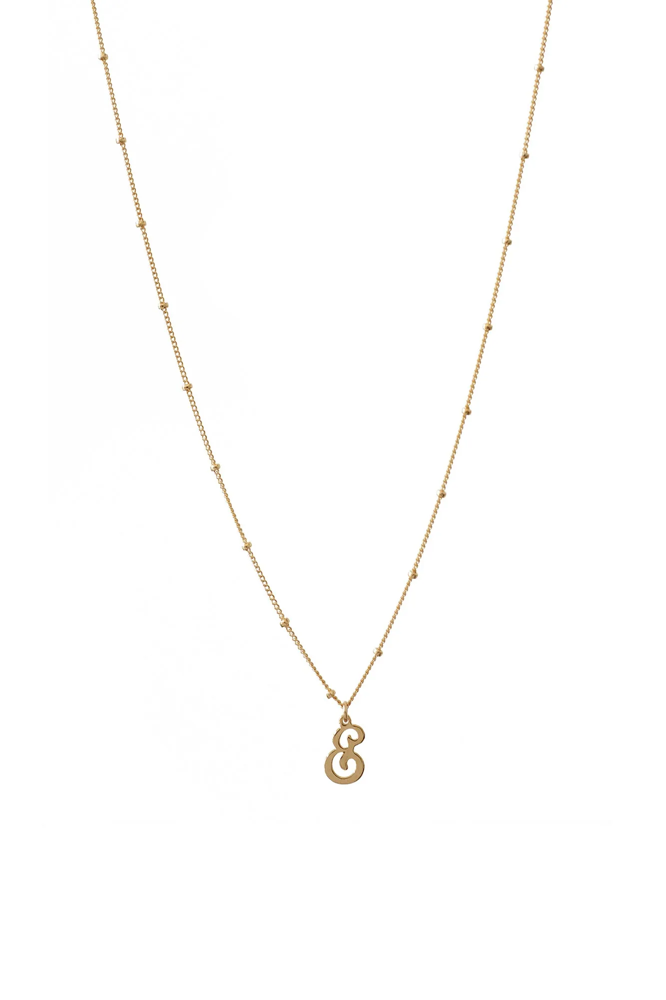 Initial Necklace Satellite Chain sold by Lisbeth Jewelry