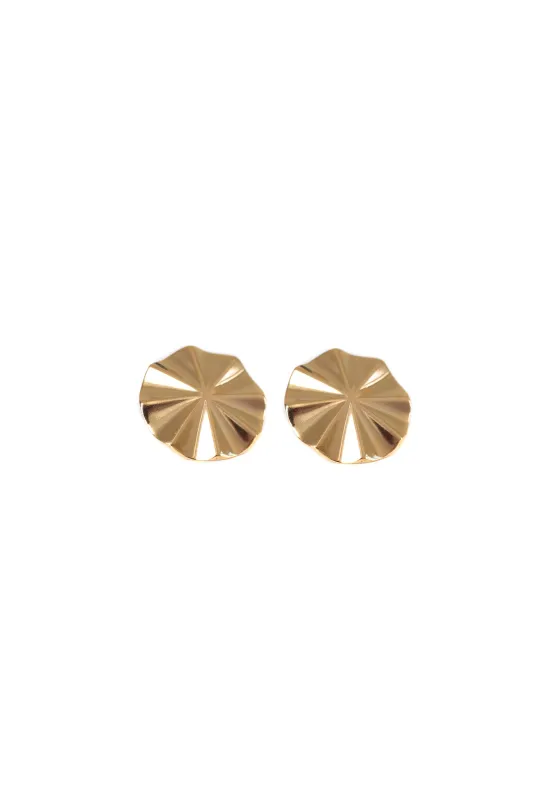 Cala Studs Gold made by Lisbeth Jewelry