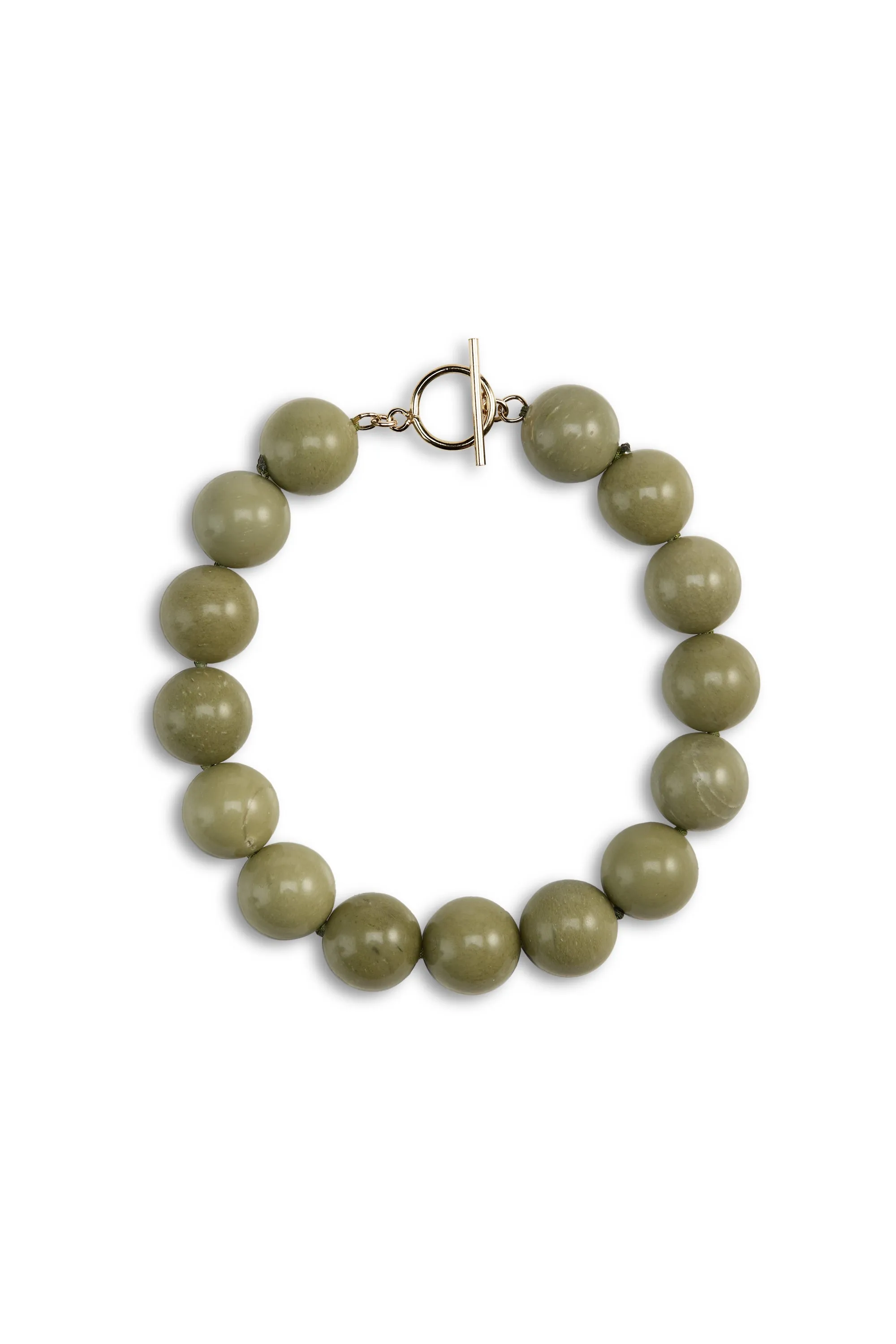 Grande Boule Bracelet Avocado sold by Lisbeth Jewelry