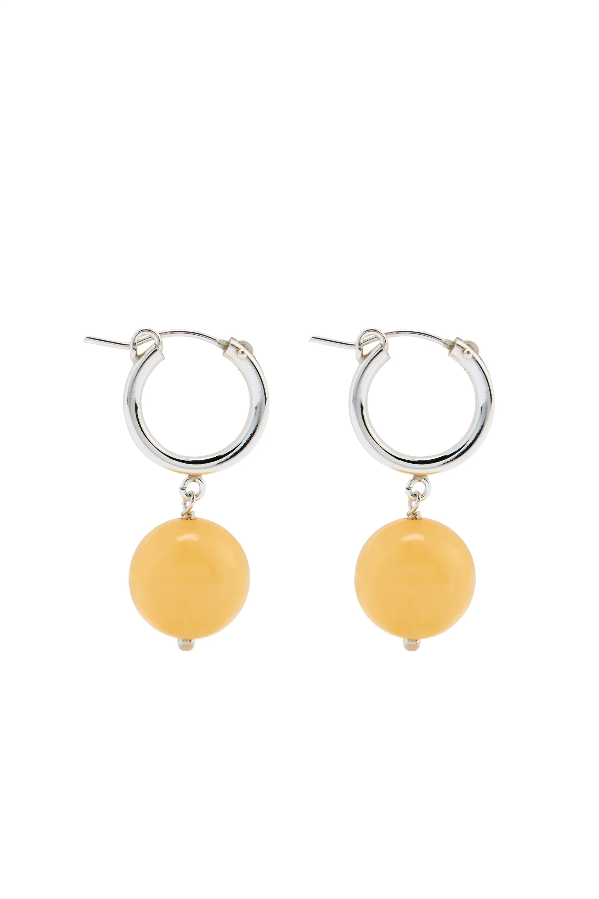 Boule Hoops Honey Jade Silver sold by Lisbeth Jewelry