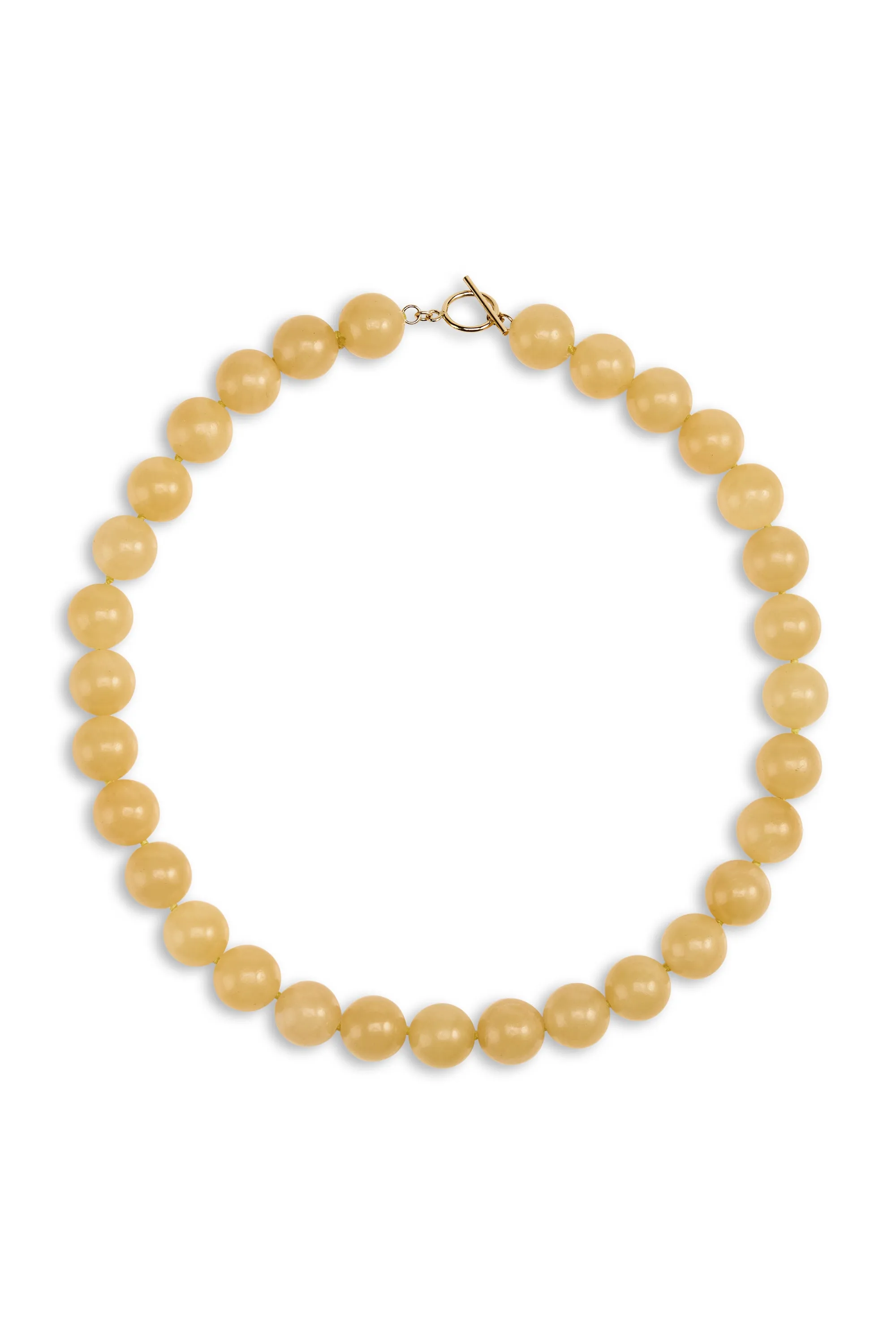 Grande Boule Honey Jade sold by Lisbeth Jewelry
