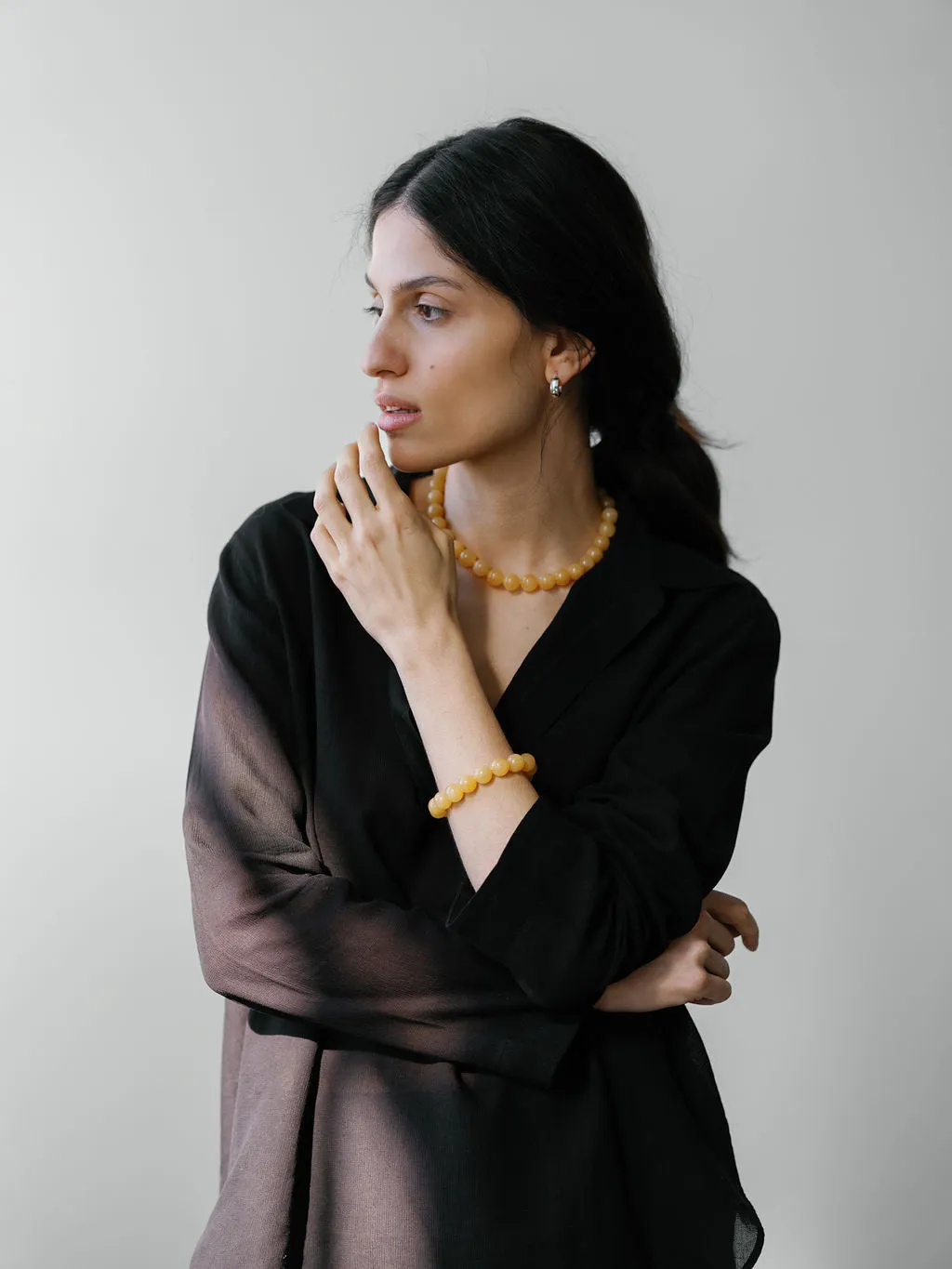 Grande Boule Honey Jade sold by Lisbeth Jewelry product image thumbnail 3