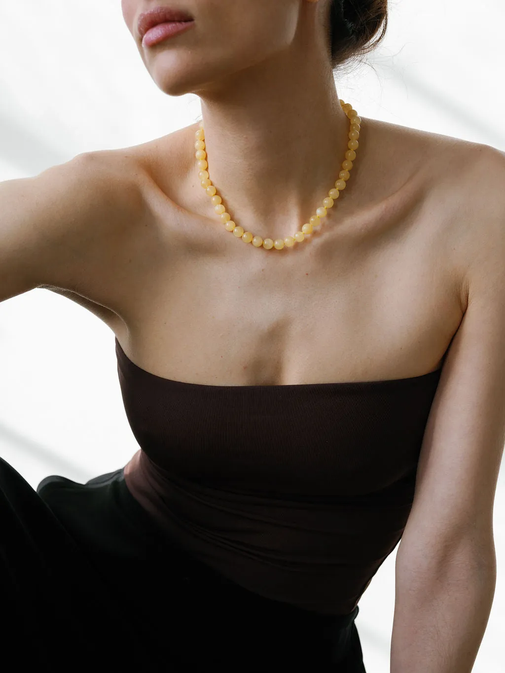 Classic Boule Honey Jade sold by Lisbeth Jewelry product image thumbnail 4