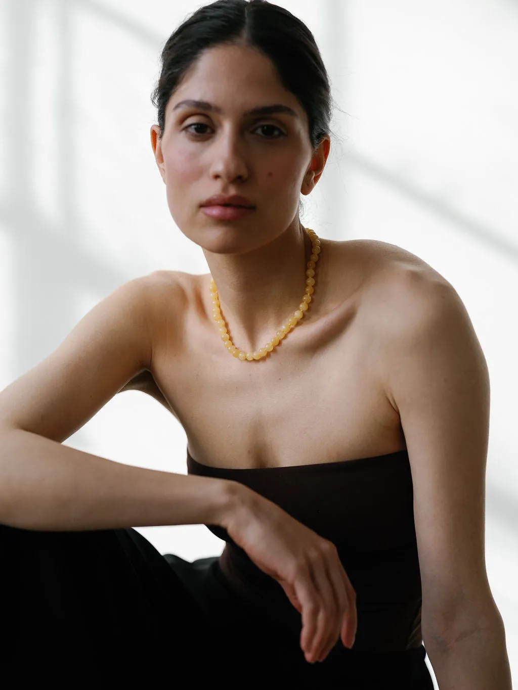 Classic Boule Honey Jade sold by Lisbeth Jewelry product image thumbnail 2