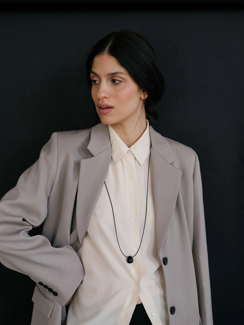 Marcel | Black Agate sold by Lisbeth Jewelry product image thumbnail 5