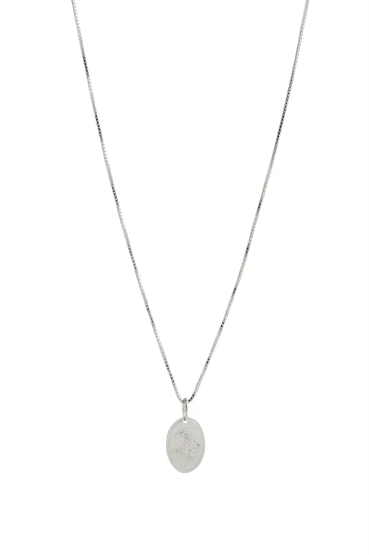Flora Birth Month Charm Silver made by Lisbeth Jewelry