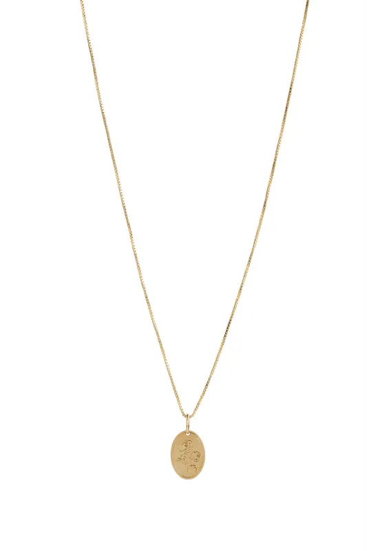 Flora Birth Month Charm Gold made by Lisbeth Jewelry
