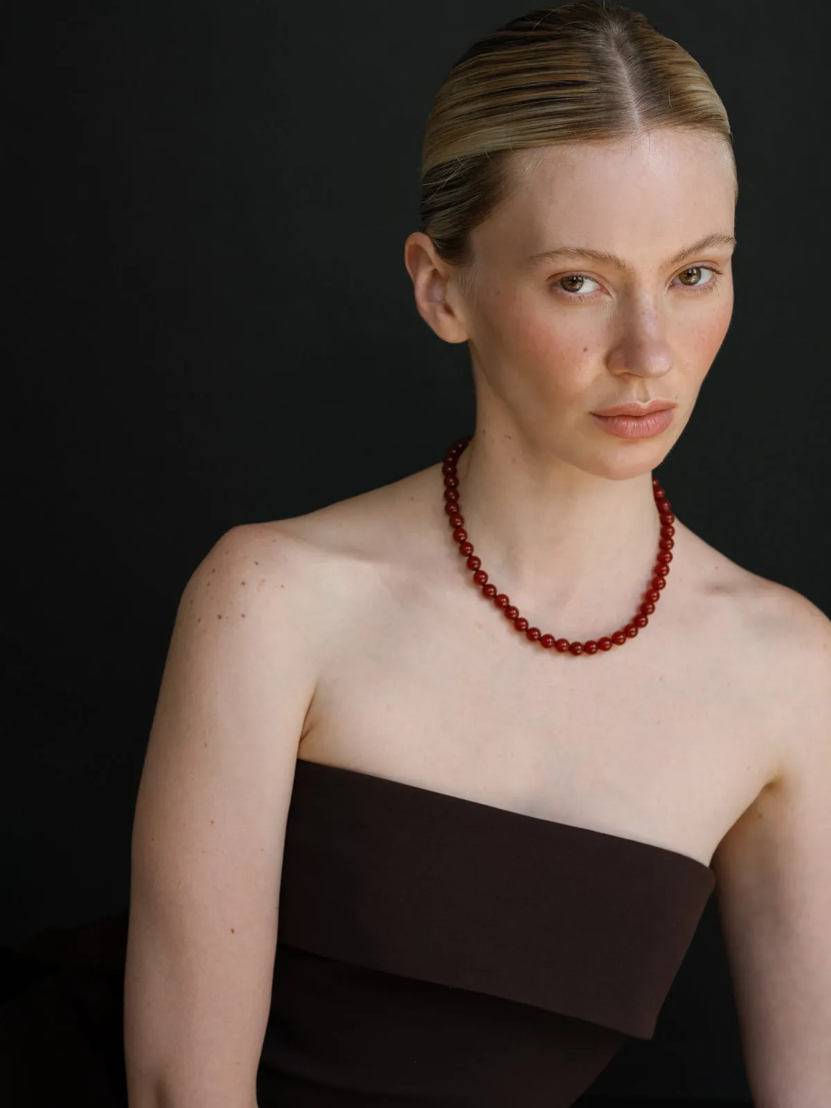 Classic Boule Red Agate sold by Lisbeth Jewelry product image thumbnail 2
