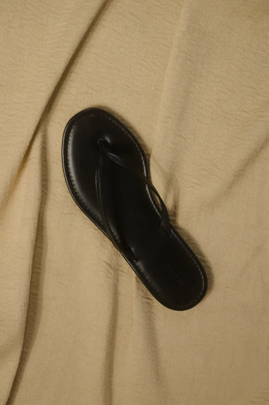 Zoom Sandal, Black Calf made by Nu Swim