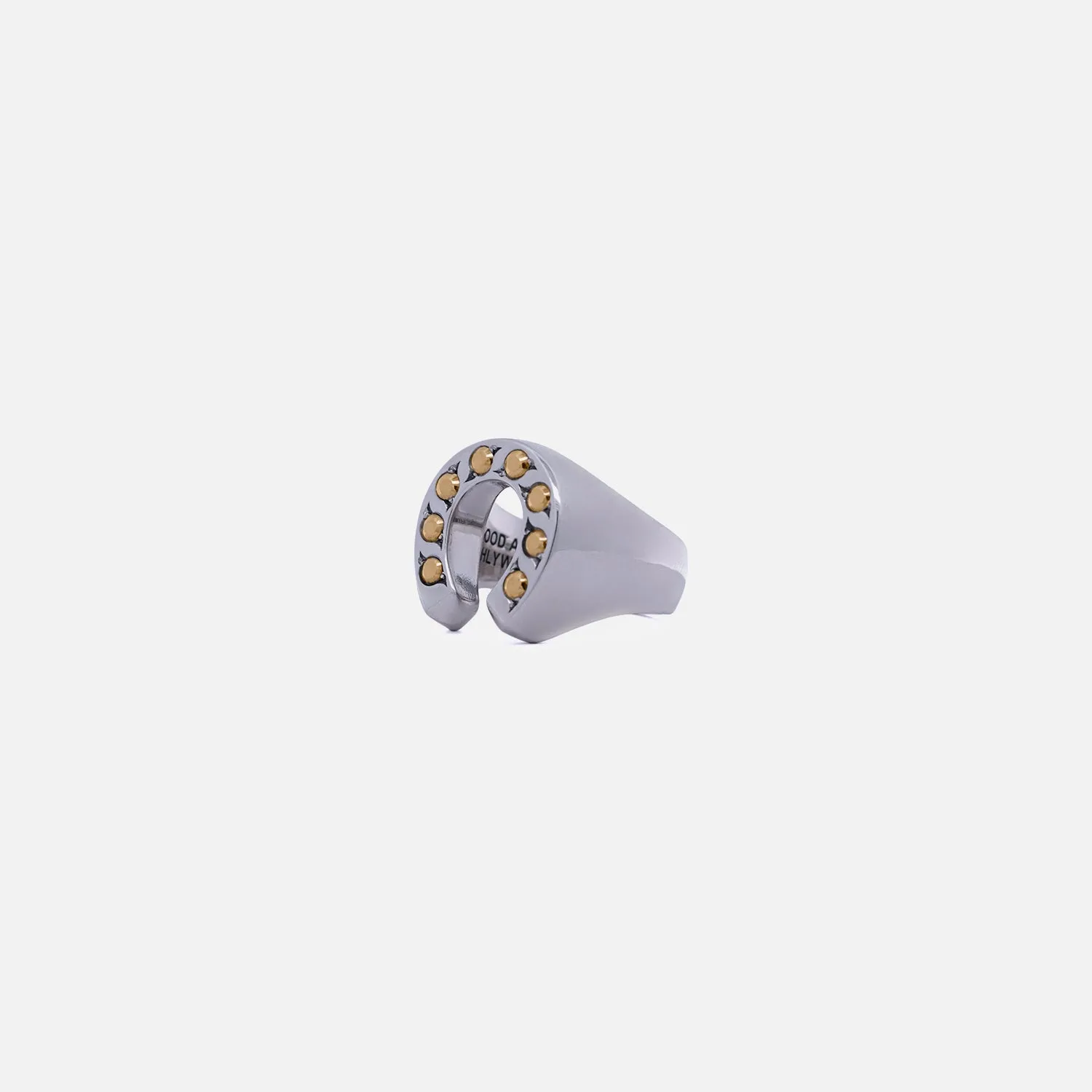 Horseshoe Ring | Sterling Silver w/ 18K Yellow Gold-D's - A sold by Good Art Hlywd product image thumbnail 3