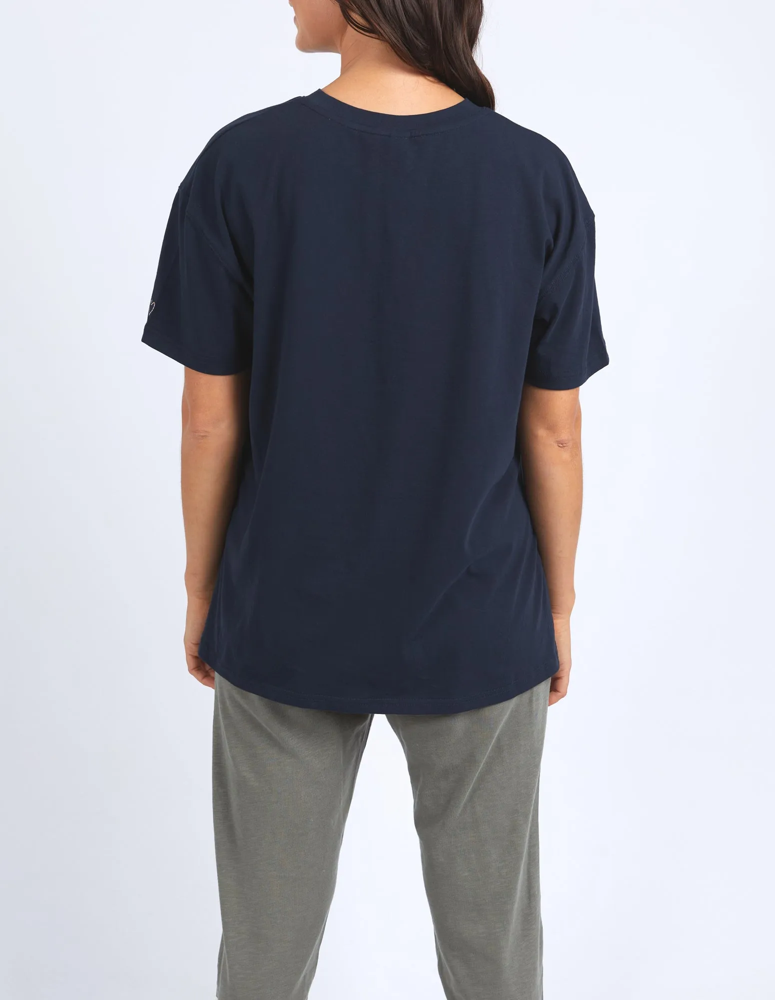 Long Split Tee Dark Sapphire sold by Elm Lifestyle product image thumbnail 3