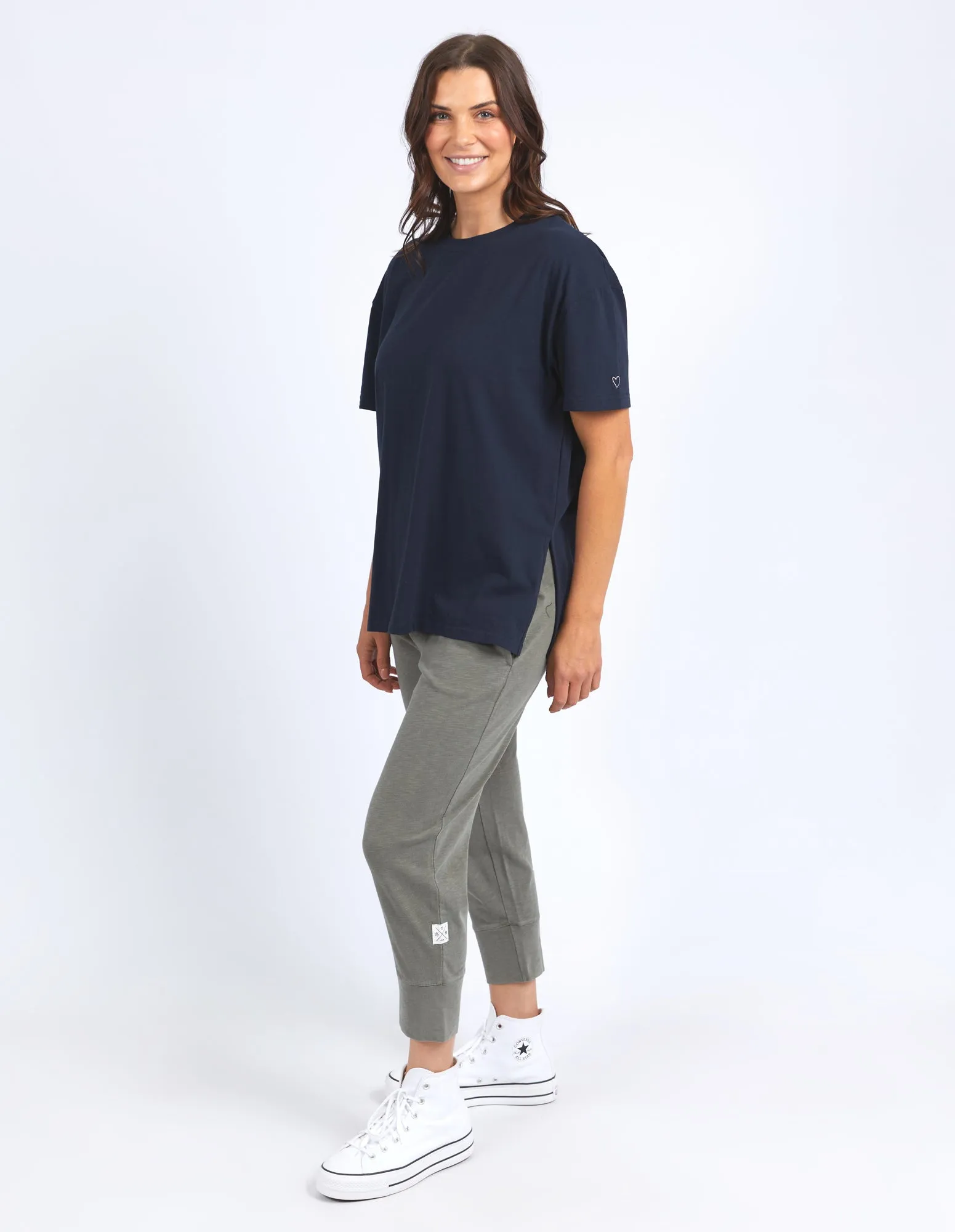 Long Split Tee Dark Sapphire sold by Elm Lifestyle product image thumbnail 4