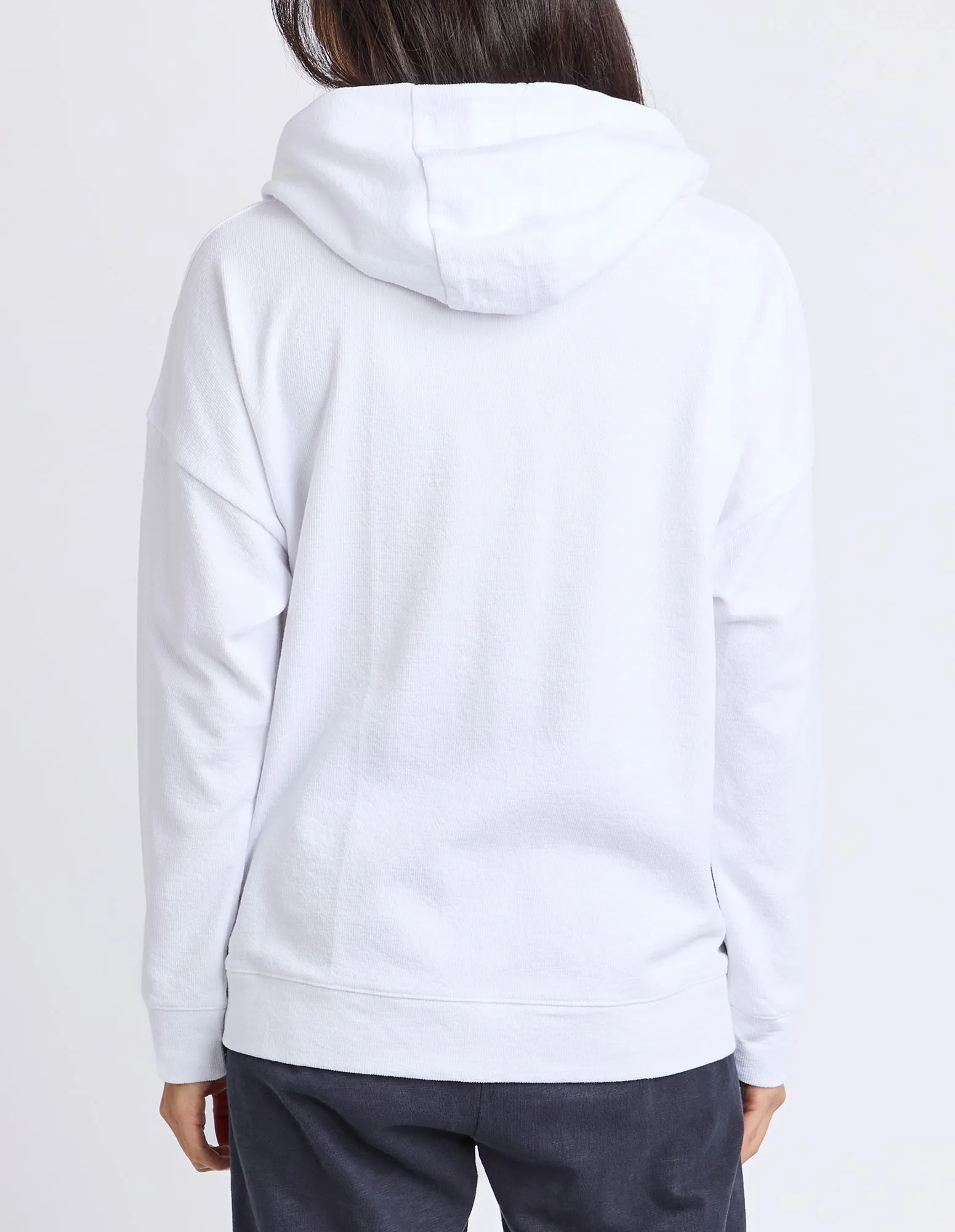 Beachy Long Sleeve Zip Hoodie White sold by Elm Lifestyle product image thumbnail 3