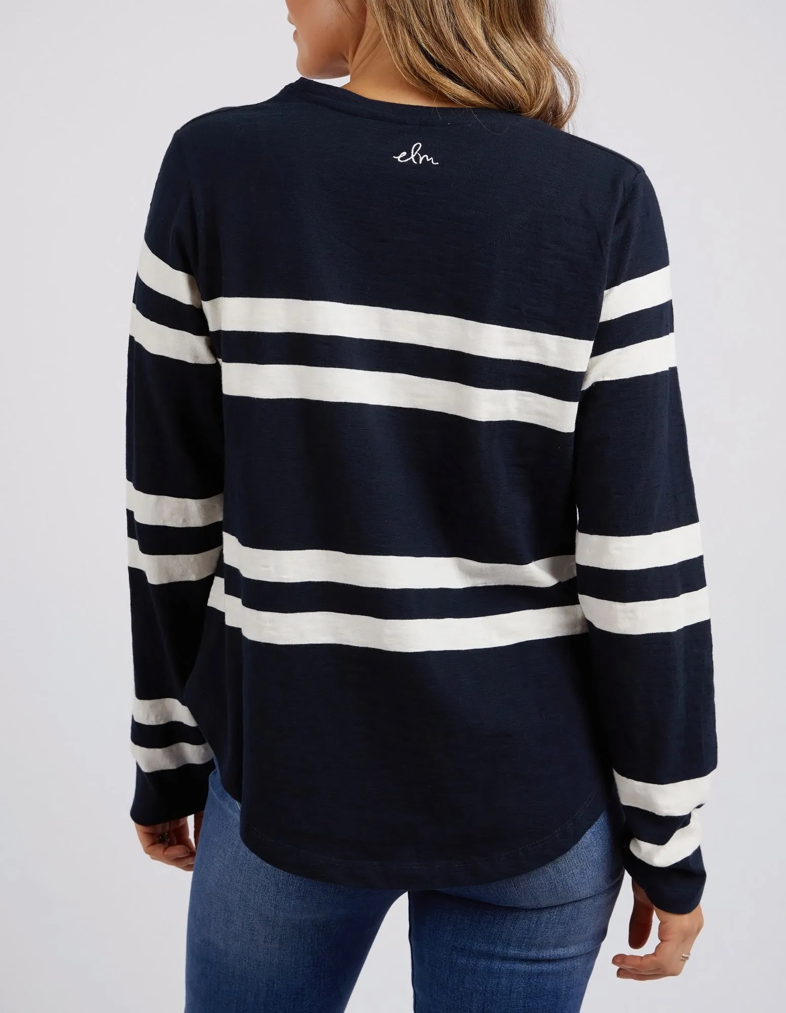Allegra Long Sleeve Navy & Vintage White sold by Elm Lifestyle product image thumbnail 3