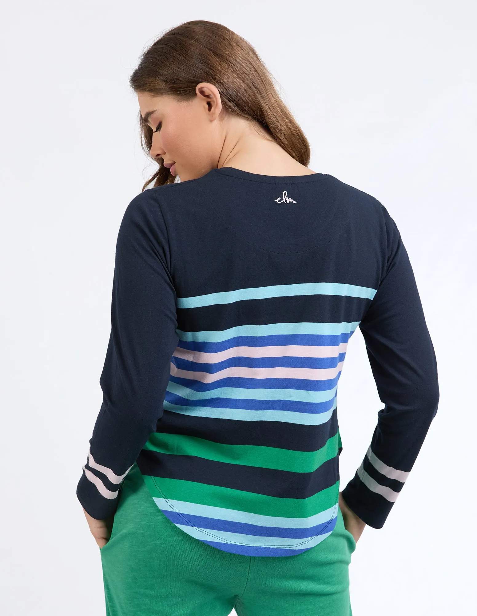 Medley Stripe Long Sleeve Navy sold by Elm Lifestyle product image thumbnail 4