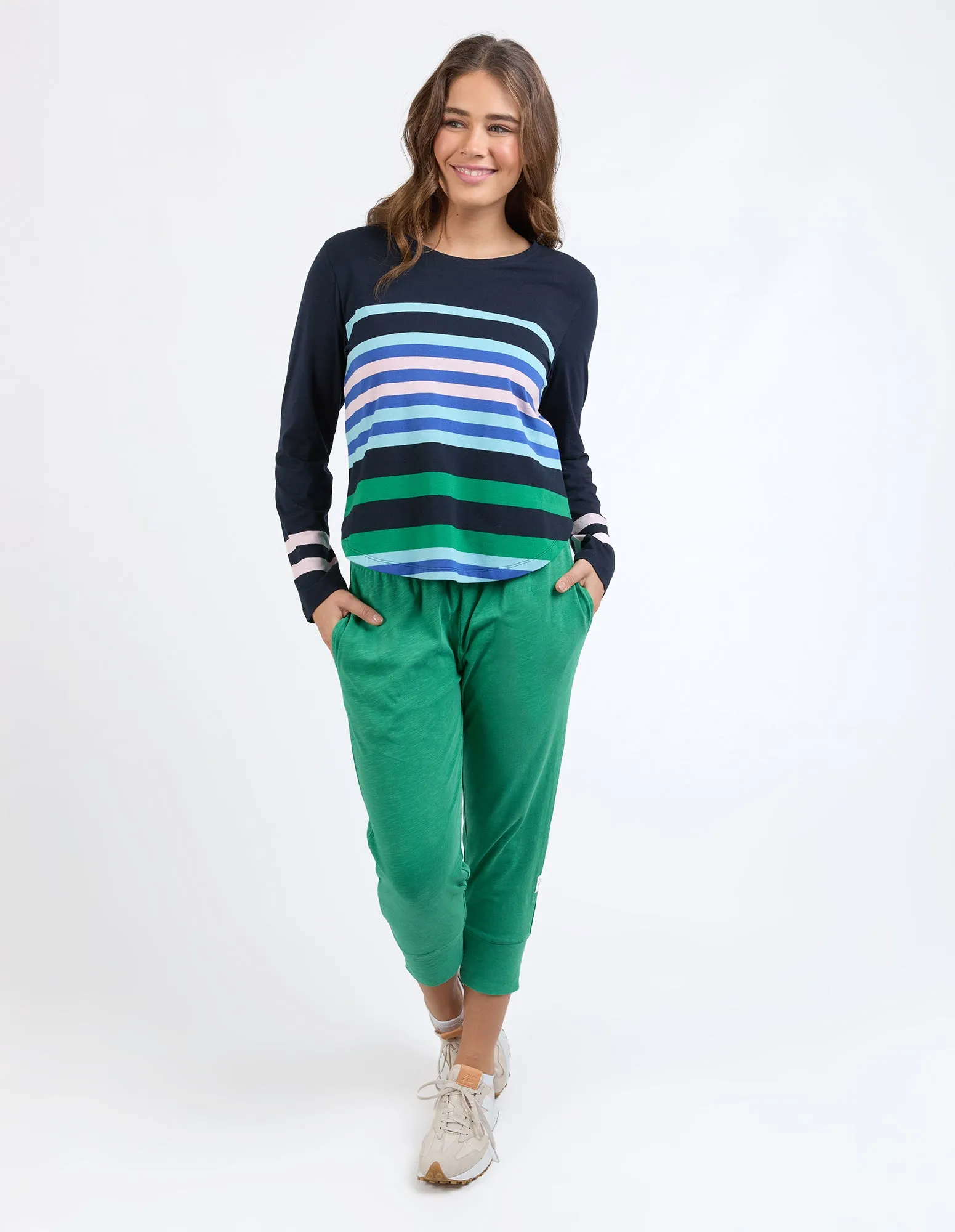 Medley Stripe Long Sleeve Navy sold by Elm Lifestyle product image thumbnail 3