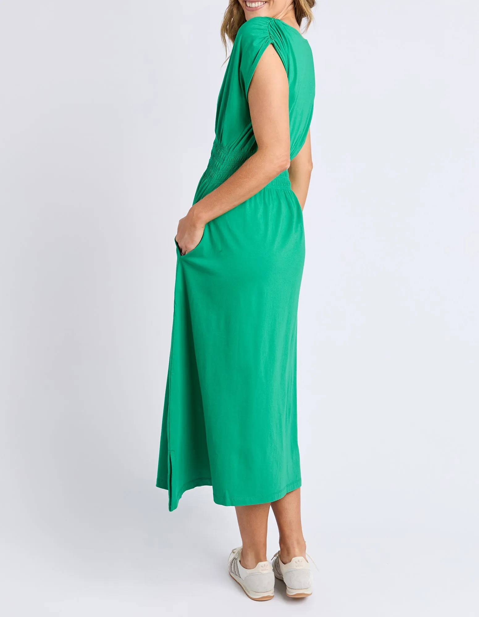 Nelle Midi Dress Pine Green sold by Elm Lifestyle product image thumbnail 3
