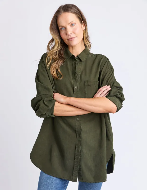 Brooklyn Shirt Basil sold by Elm Lifestyle